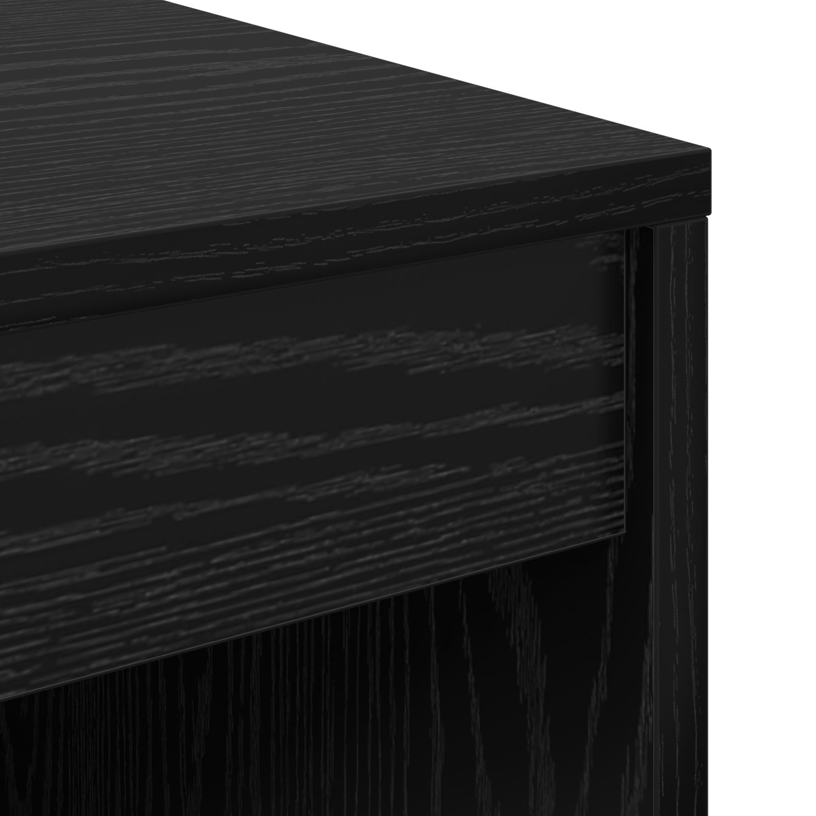 Bureau avec tiroir avec étagère avec stockage 2 pcs Chêne noir - XIOS
