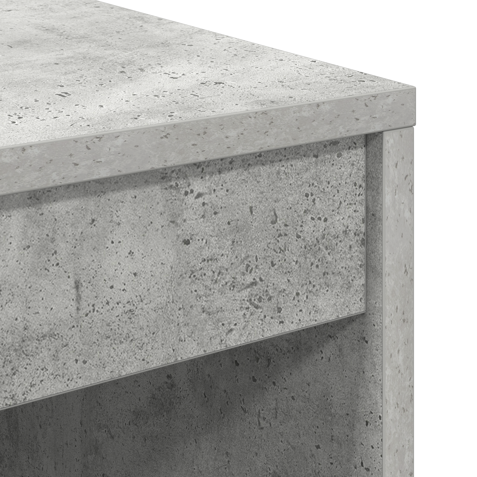 Bureau avec tiroir avec étagère avec stockage 2 pcs Gris béton - XIOS