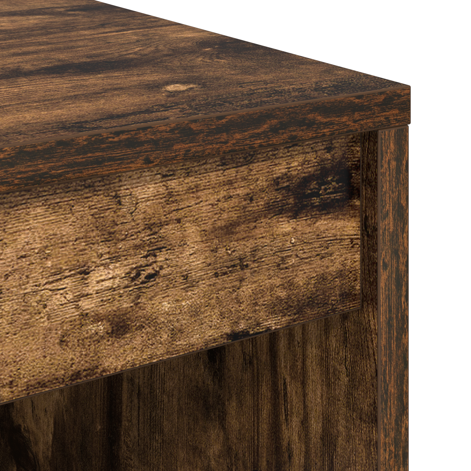 Bureau avec tiroir avec étagère avec stockage 2 pcs Chêne fumé - XIOS