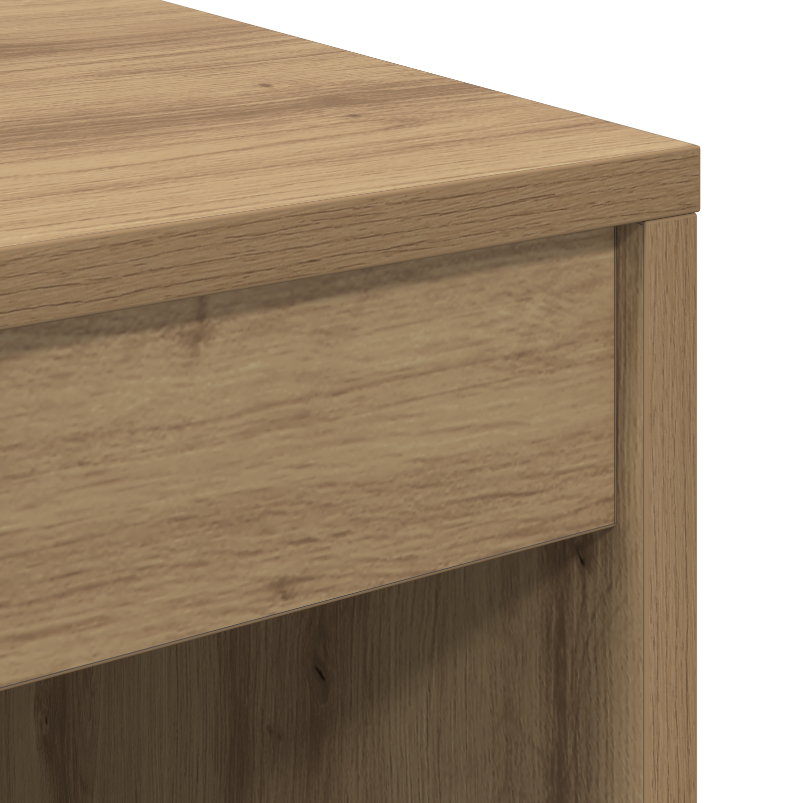 Bureau avec tiroir avec étagère 2 pcs Chêne artisanal - XIOS