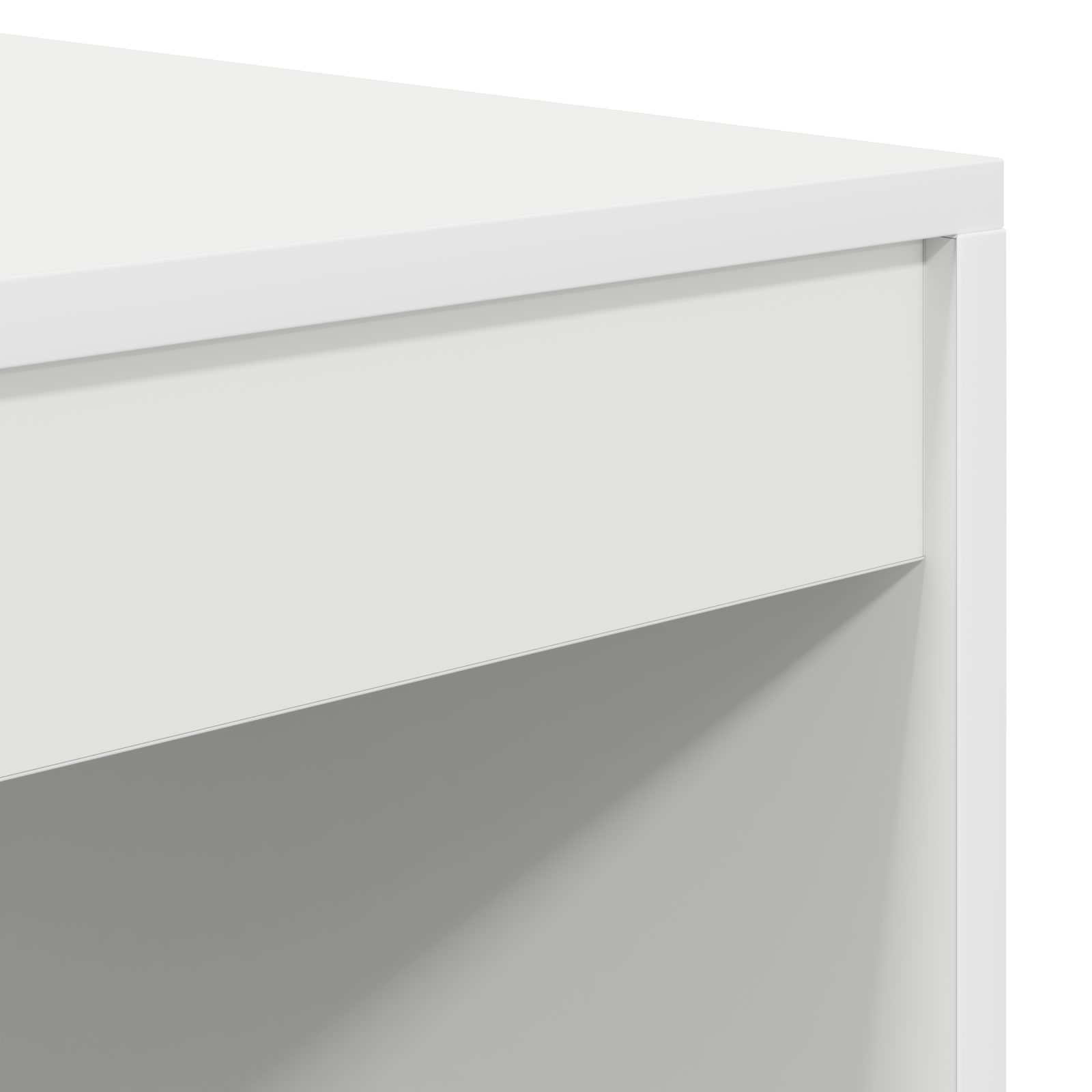 Bureau avec tiroir avec étagère avec stockage 2 pcs Blanc - XIOS