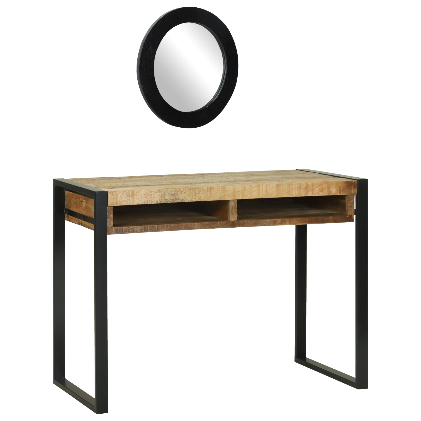 Table de maquillage avec miroir 100x50x75 cm en bois de mangue massif Coiffeuses vidaXL