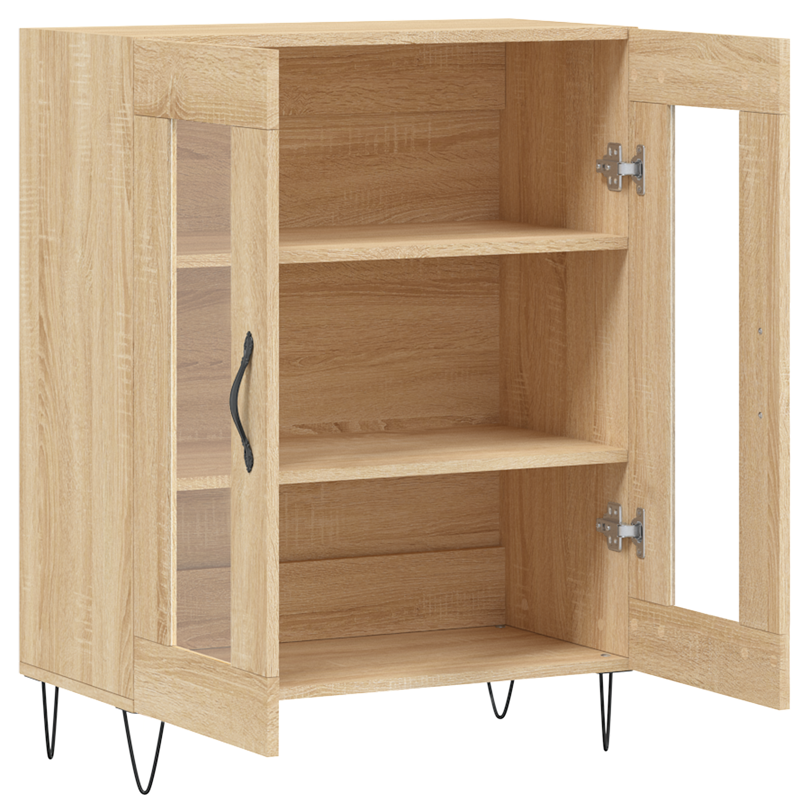 Buffet chêne sonoma 69,5x34x90 cm bois d'ingénierie - XIOS