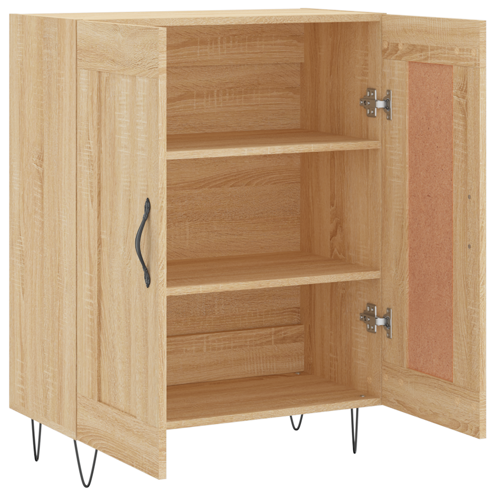 Buffet chêne sonoma 69,5x34x90 cm bois d'ingénierie - XIOS