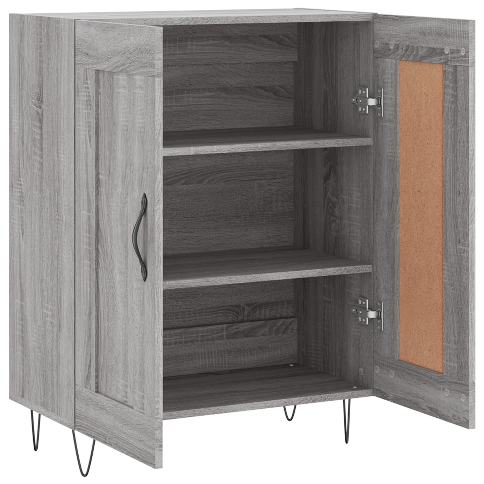 Buffet sonoma gris 69,5x34x90 cm bois d'ingénierie - XIOS
