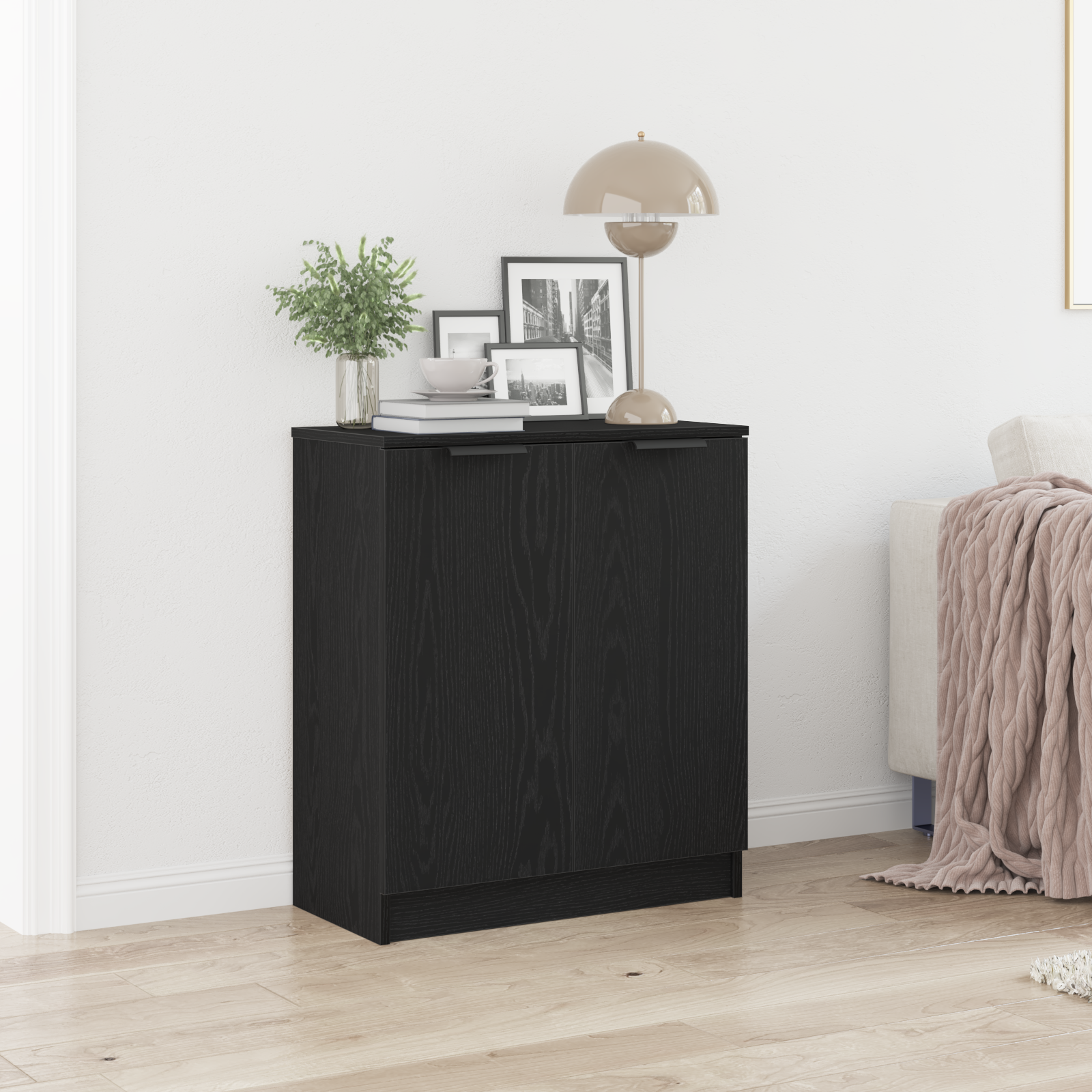 Buffet Chêne noir 60 x 30 x 70 cm Bois d'ingénierie - XIOS