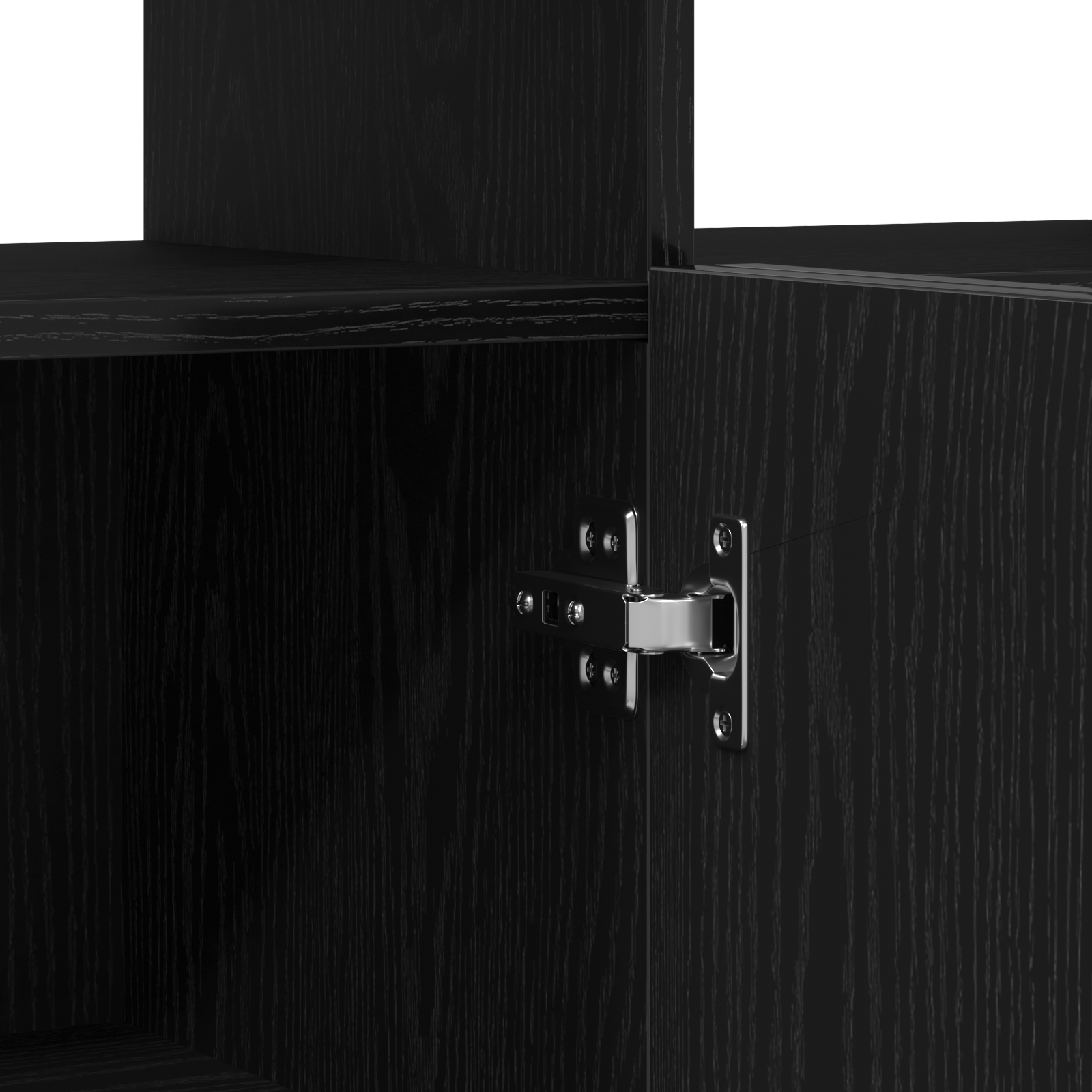 Buffet Noir 80 x 35 x 75 cm Bois d'ingénierie - XIOS