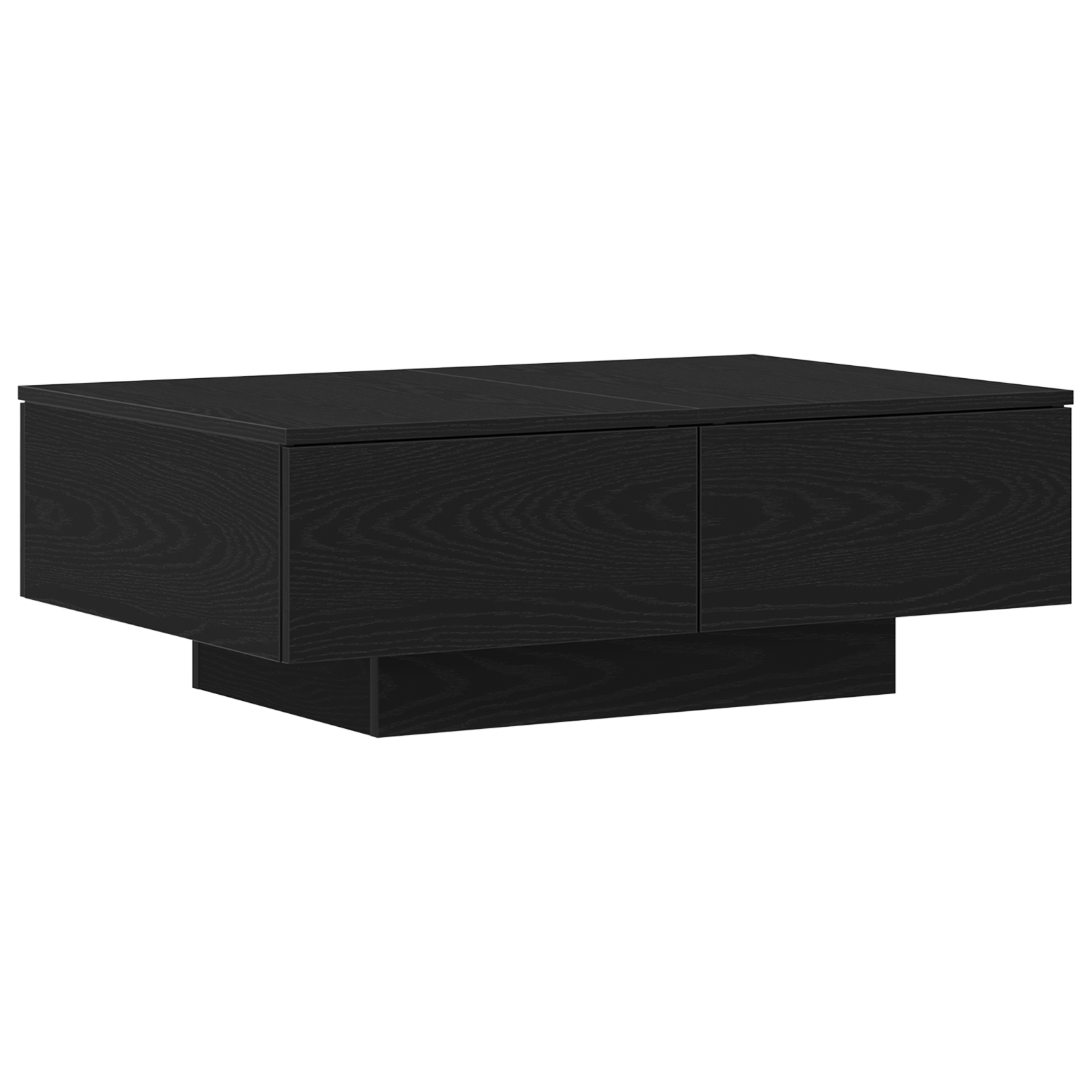 Table basse vidaXL en chêne noir 90x60x31 cm en bois d'ingénierie