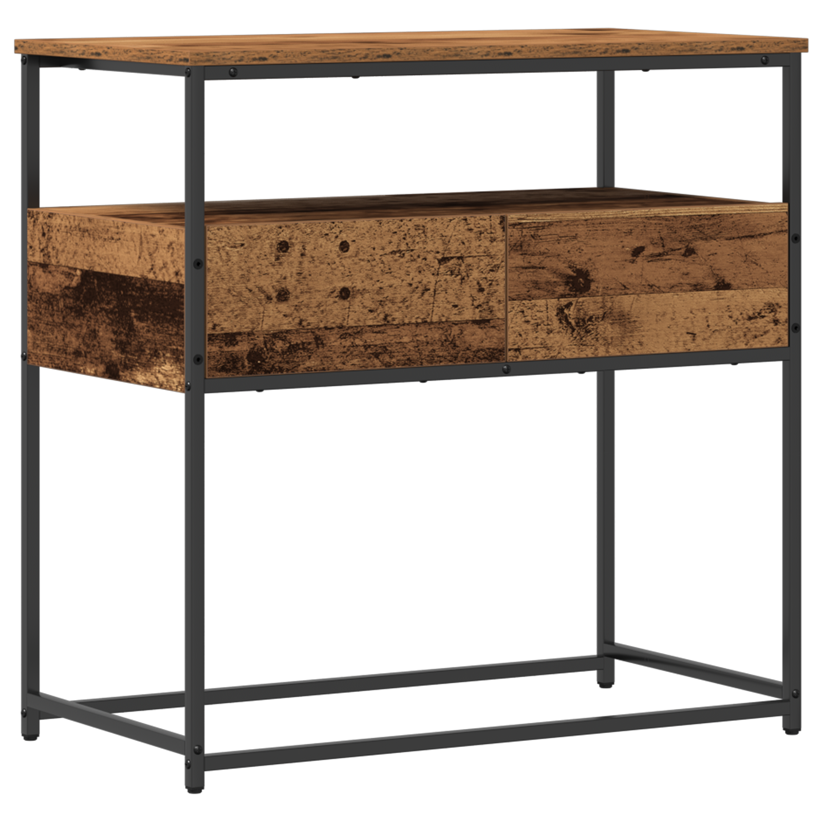 Table Console avec tiroir Bois Ancien 75 x 40 x 75 cm - XIOS