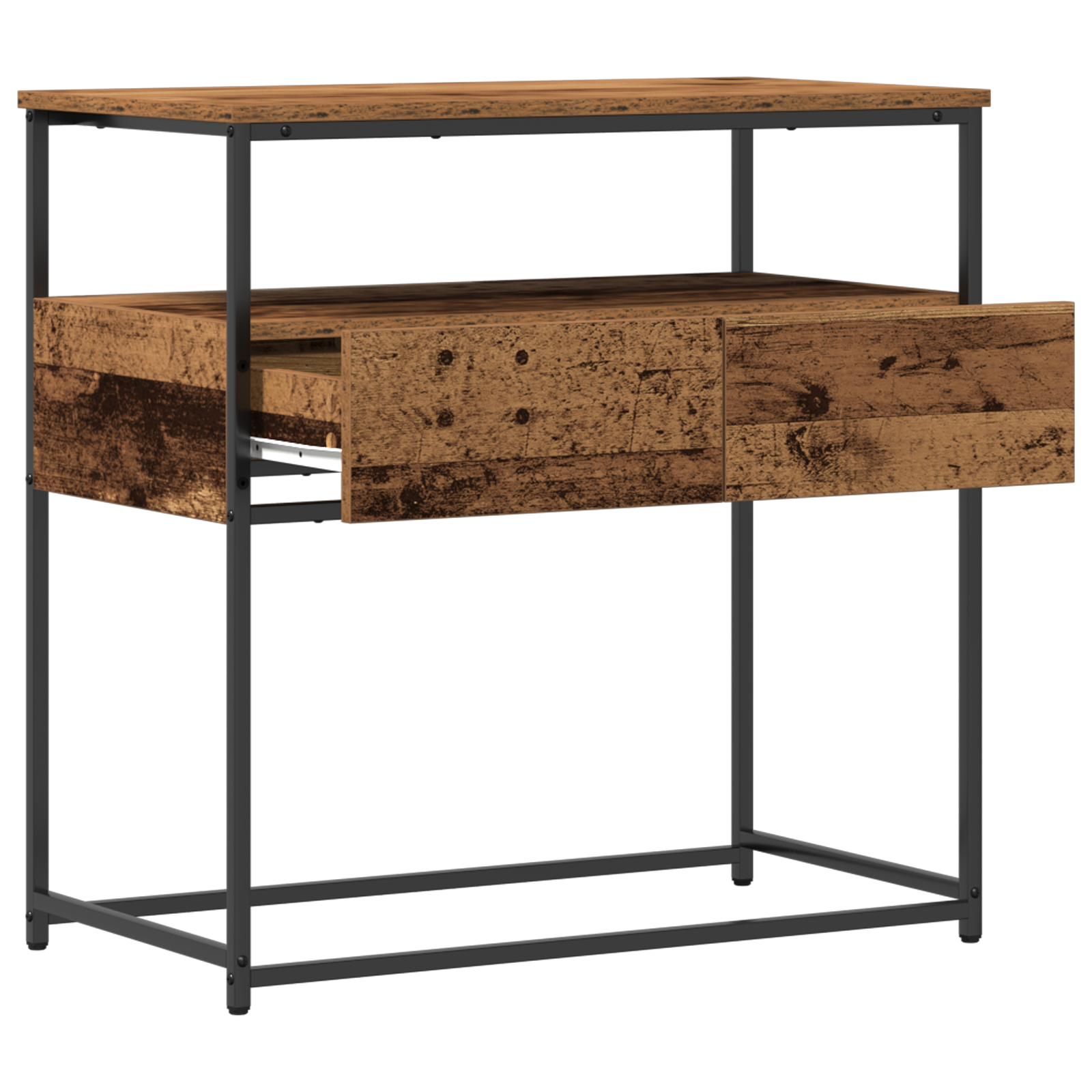 Table Console avec tiroir Bois Ancien 75 x 40 x 75 cm - XIOS