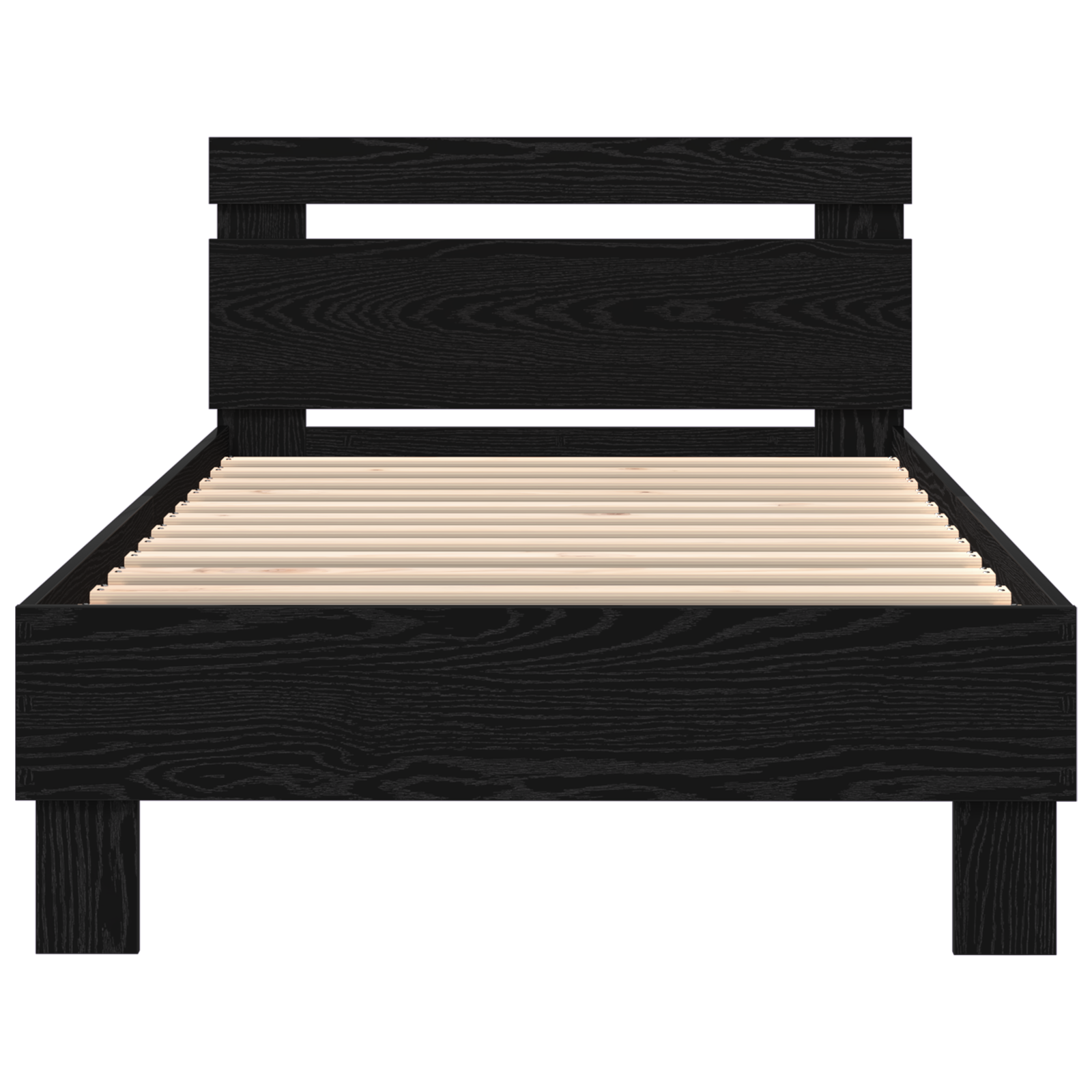 Cadre de lit Chêne noir 75 x 190 cm Bois d'ingénierie - XIOS