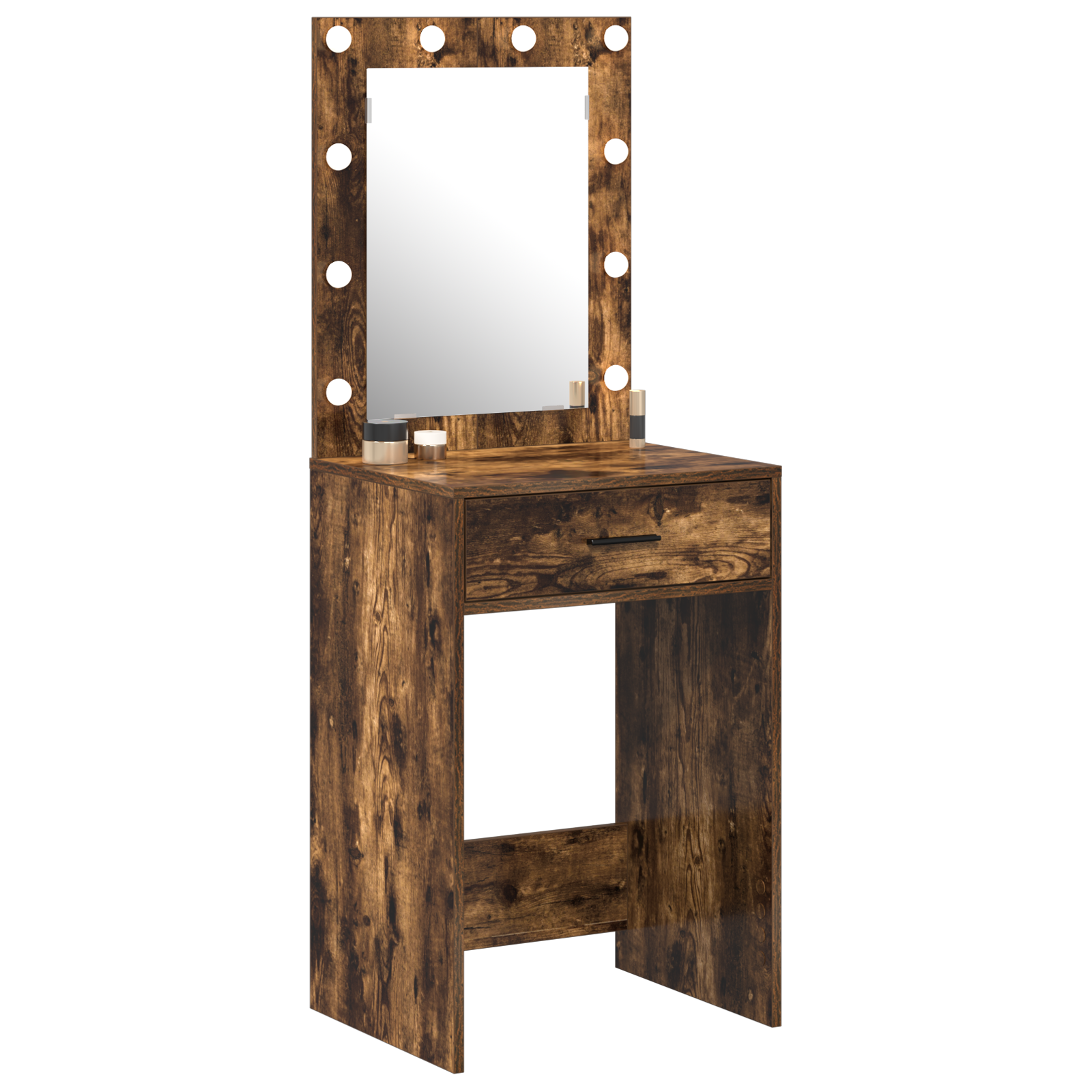 Coiffeuse Chêne fumé 50 x 41 x 135 cm Bois d'ingénierie - XIOS