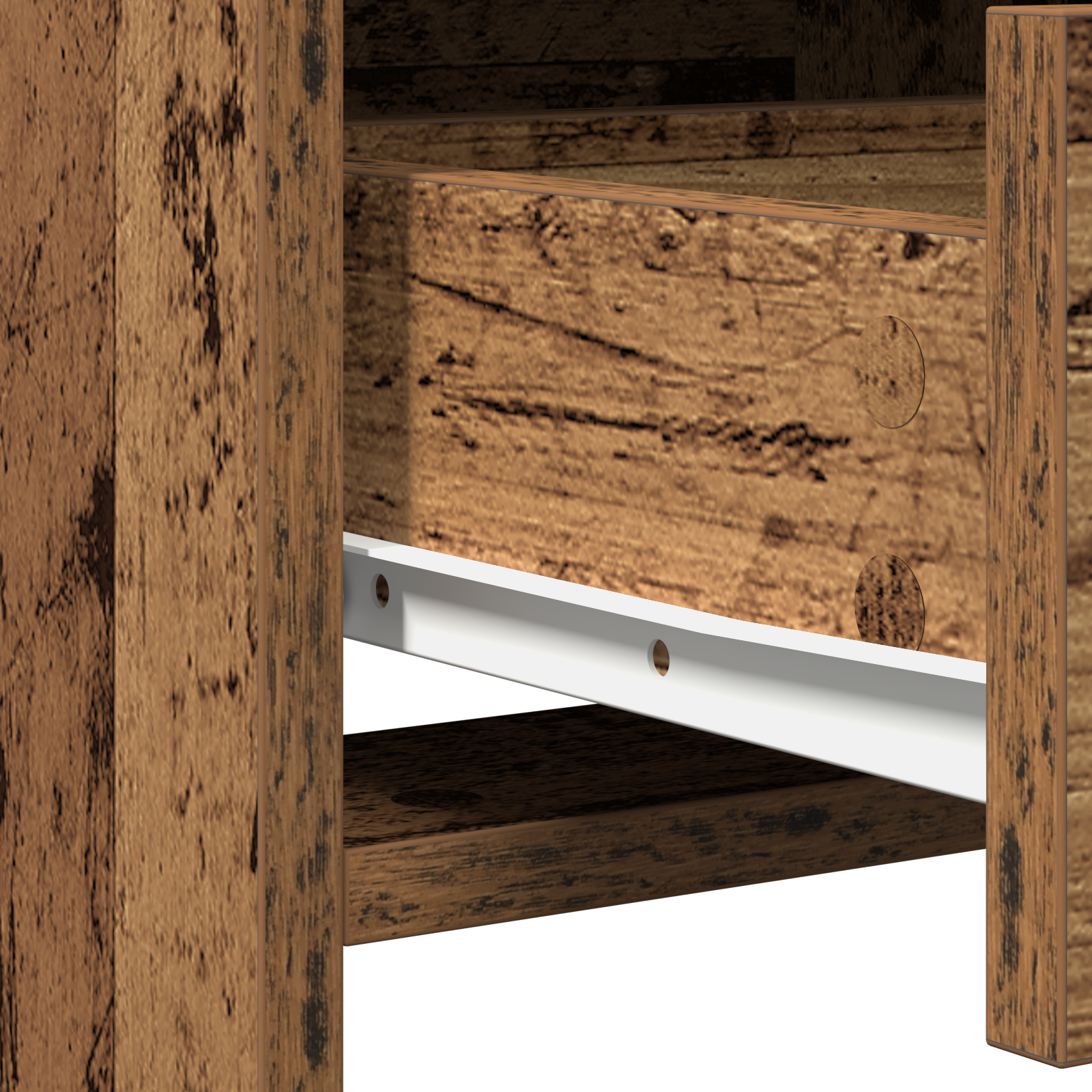 Coiffeuse Bois Ancien 50 x 41 x 135 cm Bois d'ingénierie - XIOS