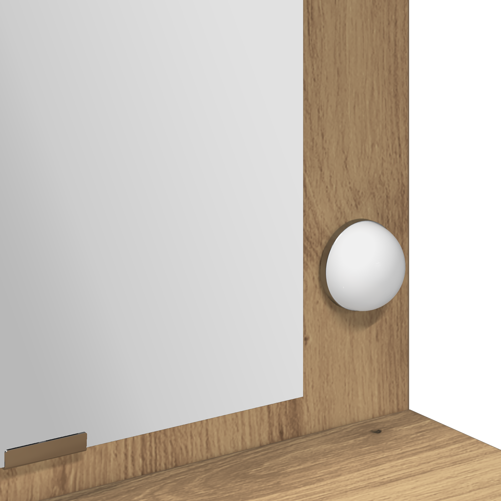 Coiffeuse chêne artisanal 100 x 41 x 135 cm Bois d'ingénierie - XIOS