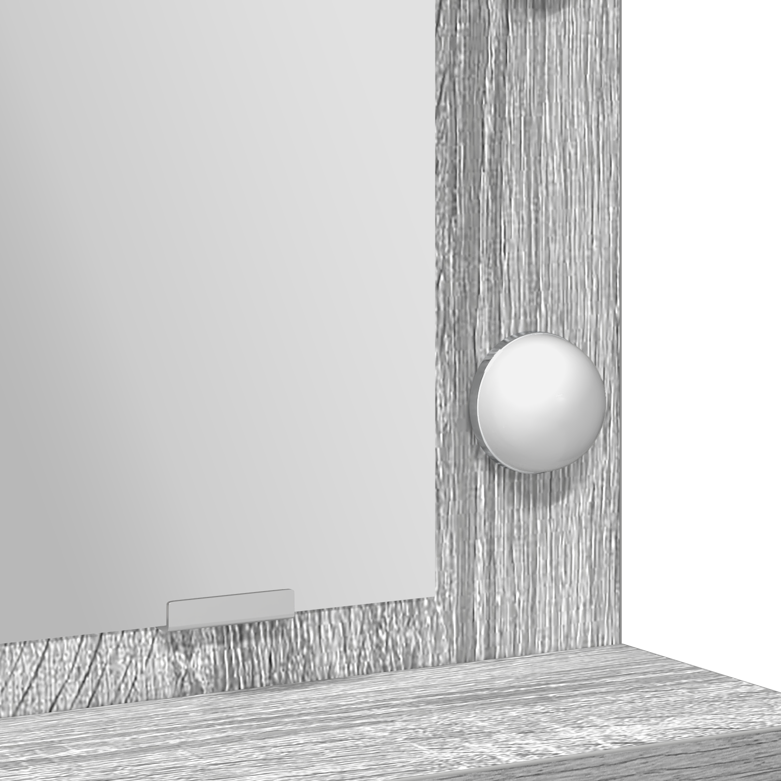 Coiffeuse Sonoma gris 79 x 41 x 135 cm Bois d'ingénierie - XIOS