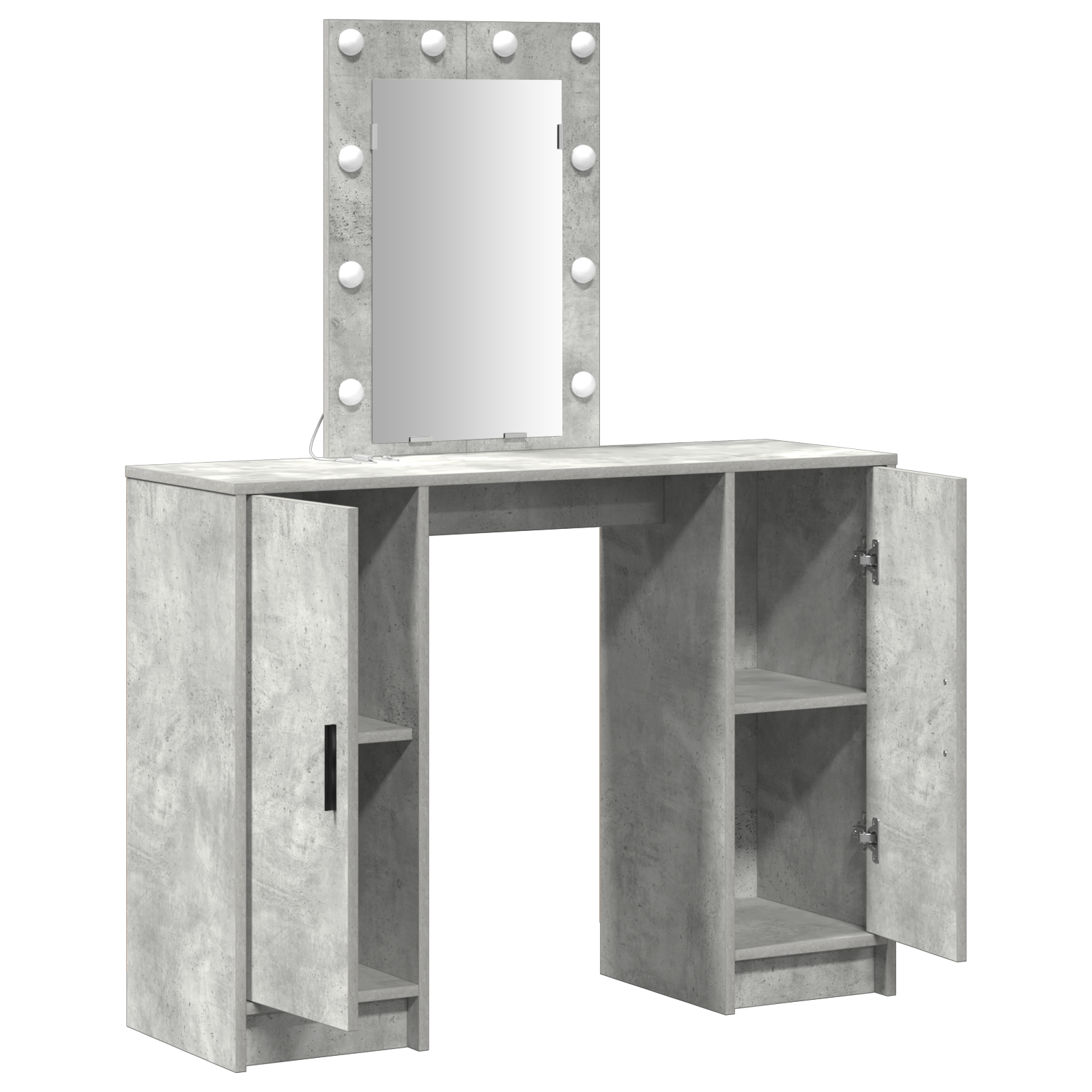 Table de Toilette avec stockage Gris clair 102 x 33 x 135 cm - XIOS
