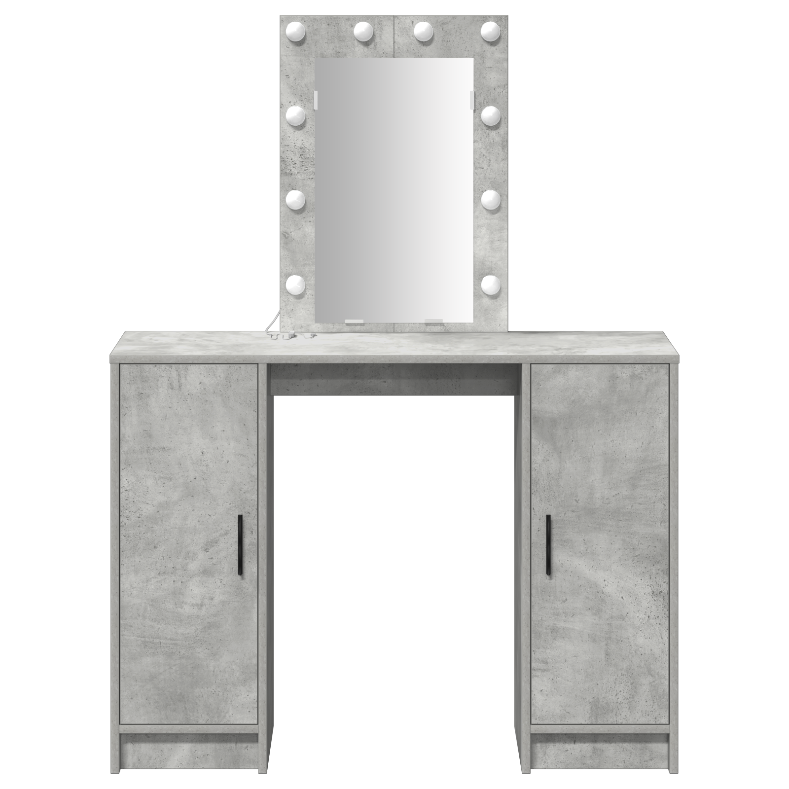 Table de Toilette avec stockage Gris clair 102 x 33 x 135 cm - XIOS