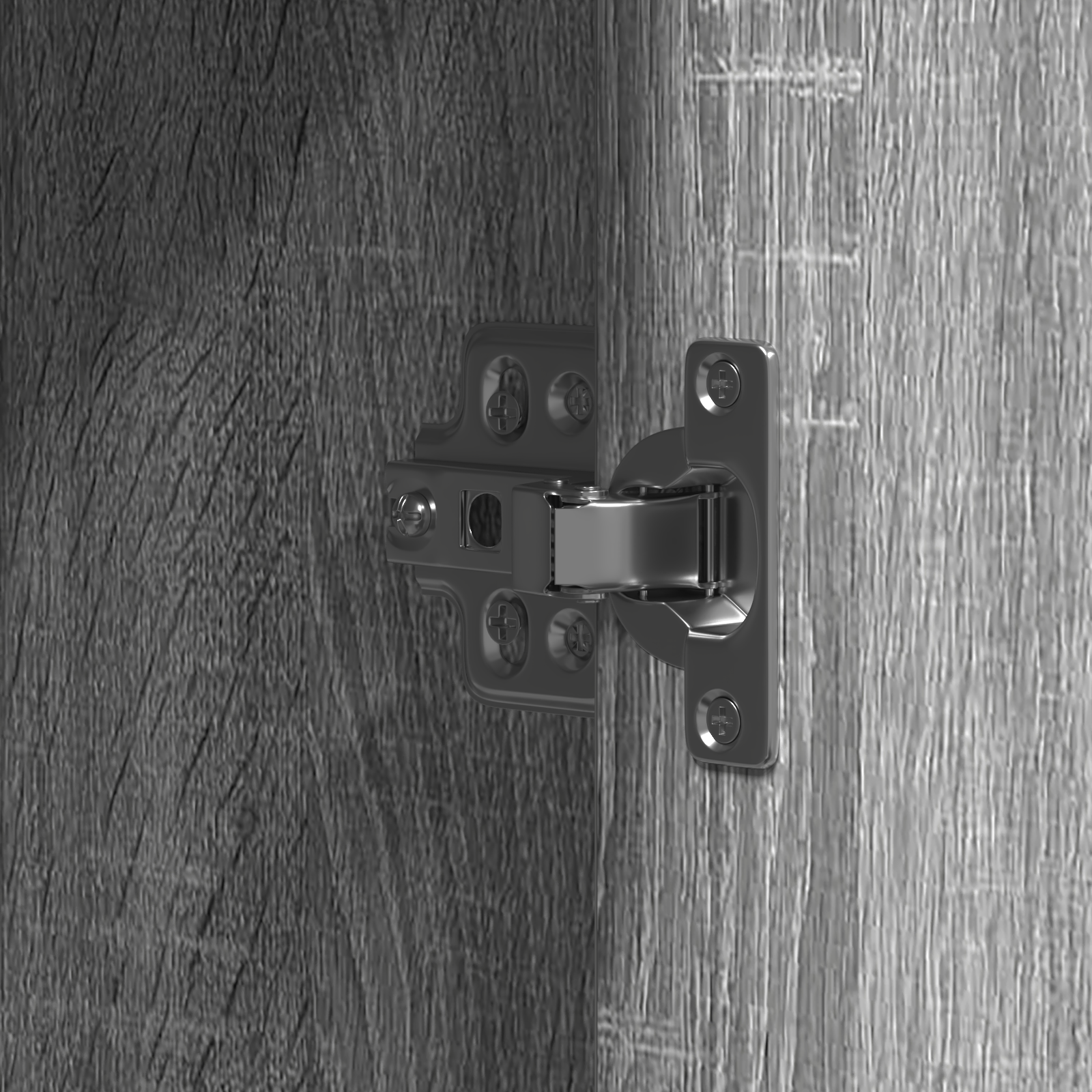 Table de Toilette Gris 102 x 33 x 135 cm Bois d'ingénierie - XIOS