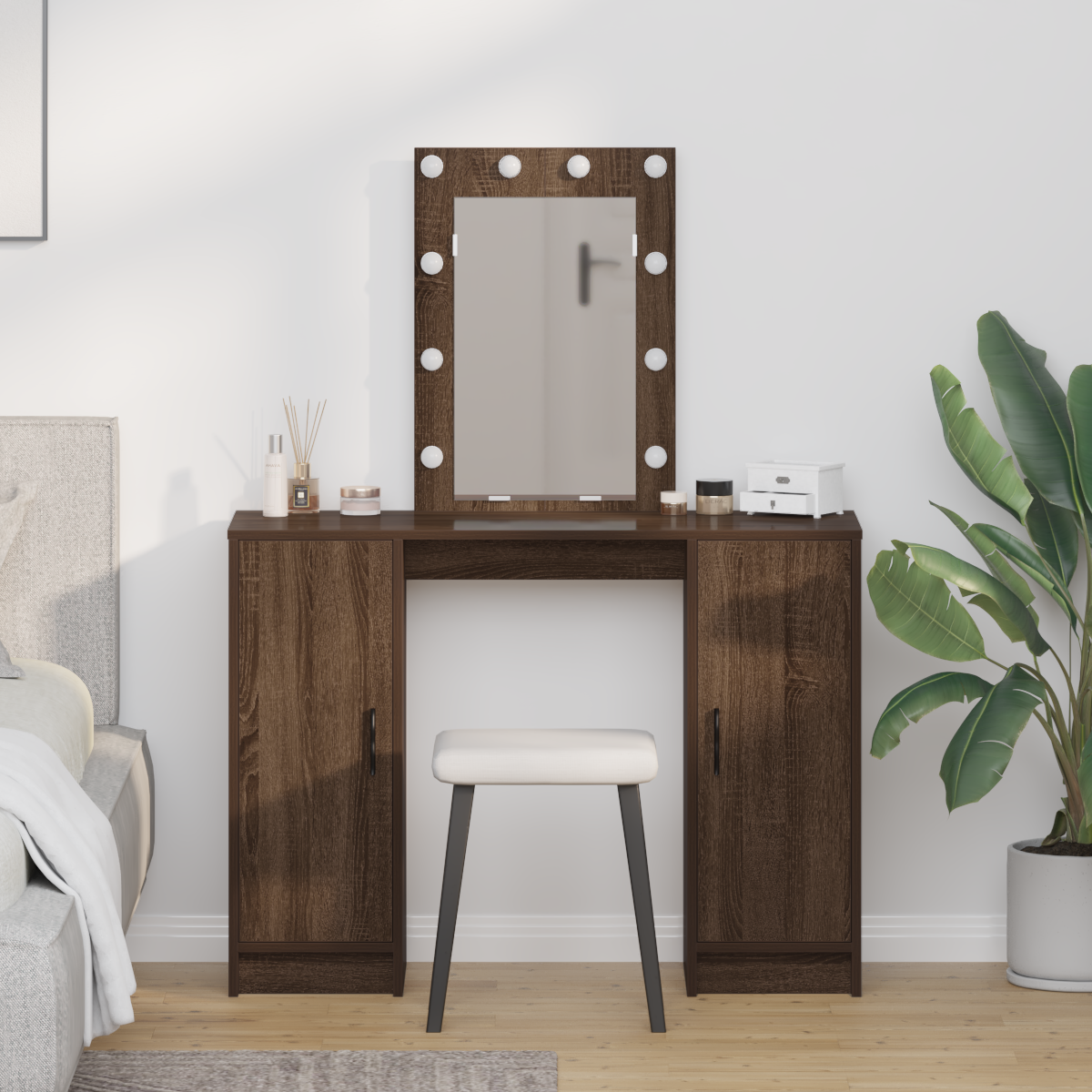 Table de Toilette Marron 102 x 33 x 135 cm Bois d'ingénierie - XIOS