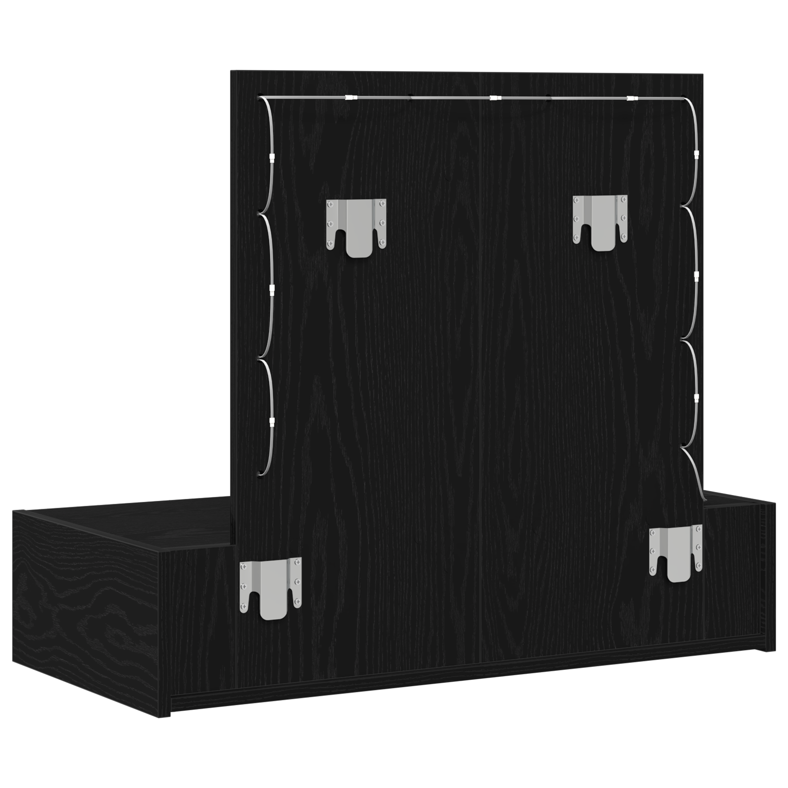 Table de Toilette Noir 83 x 40 x 70 cm Bois d'ingénierie - XIOS