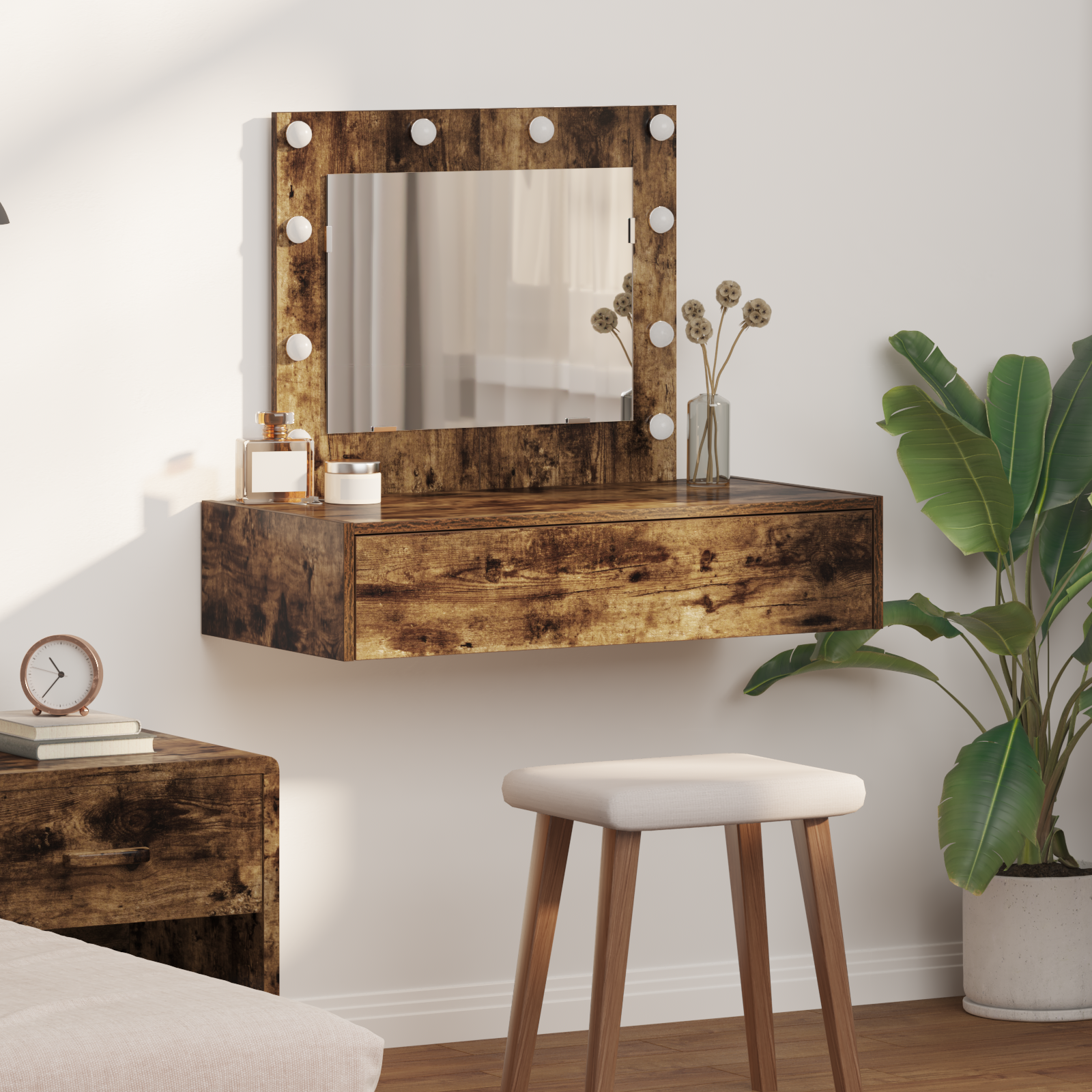 Table de Toilette Marron 83 x 40 x 70 cm Bois d'ingénierie - XIOS