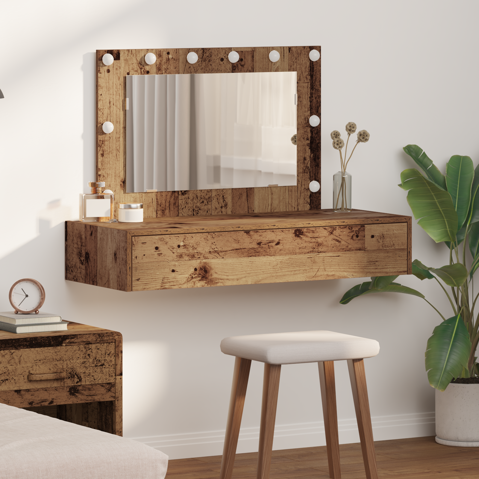 Table de Toilette Marron 100 x 40 x 70 cm Bois d'ingénierie - XIOS