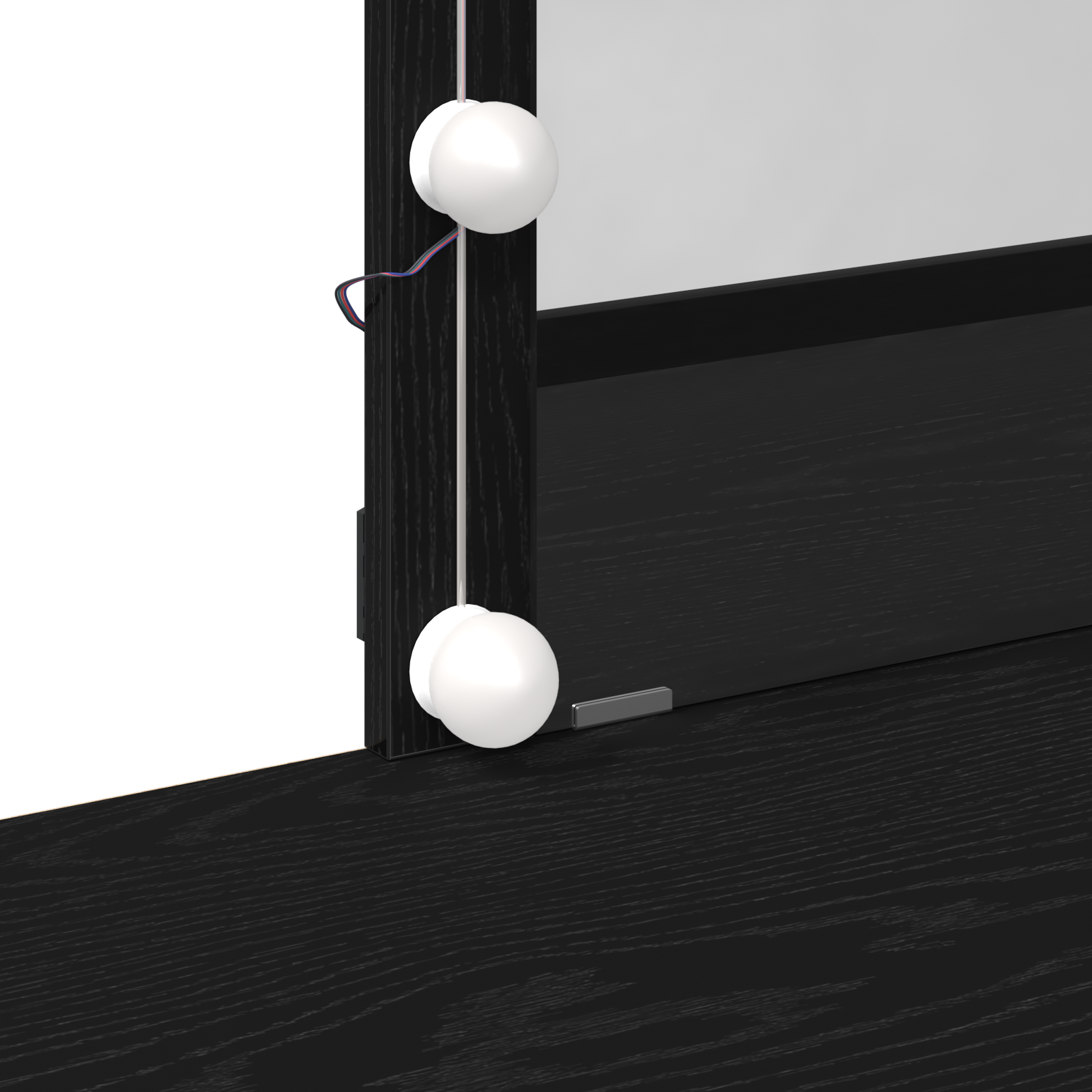 Coiffeuse Chêne noir 100 x 40 x 130 cm Bois d'ingénierie - XIOS