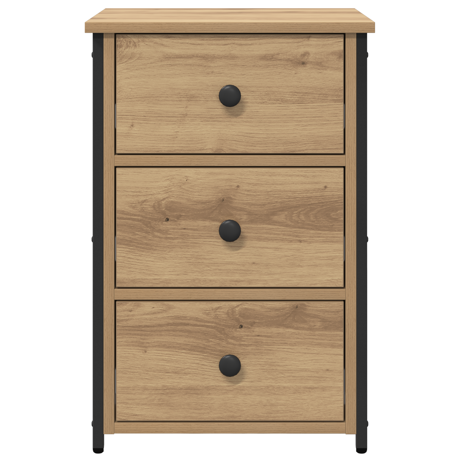 Cabinet de chevet Marron 40 x 36 x 60 cm Bois Recyclé Solide - XIOS