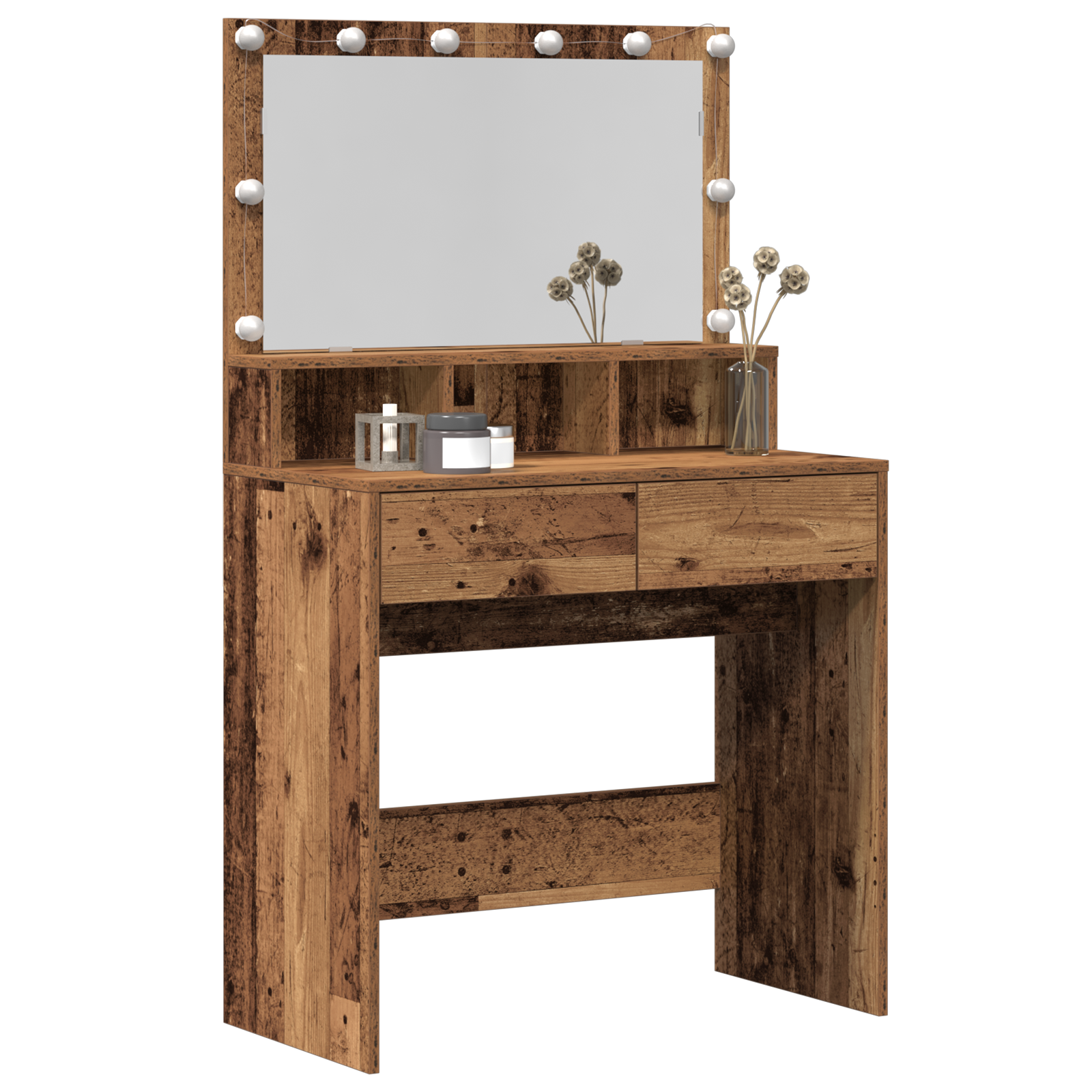 Table de Toilette avec tiroir Bois ancien 80 x 41 x 134.5 cm - XIOS