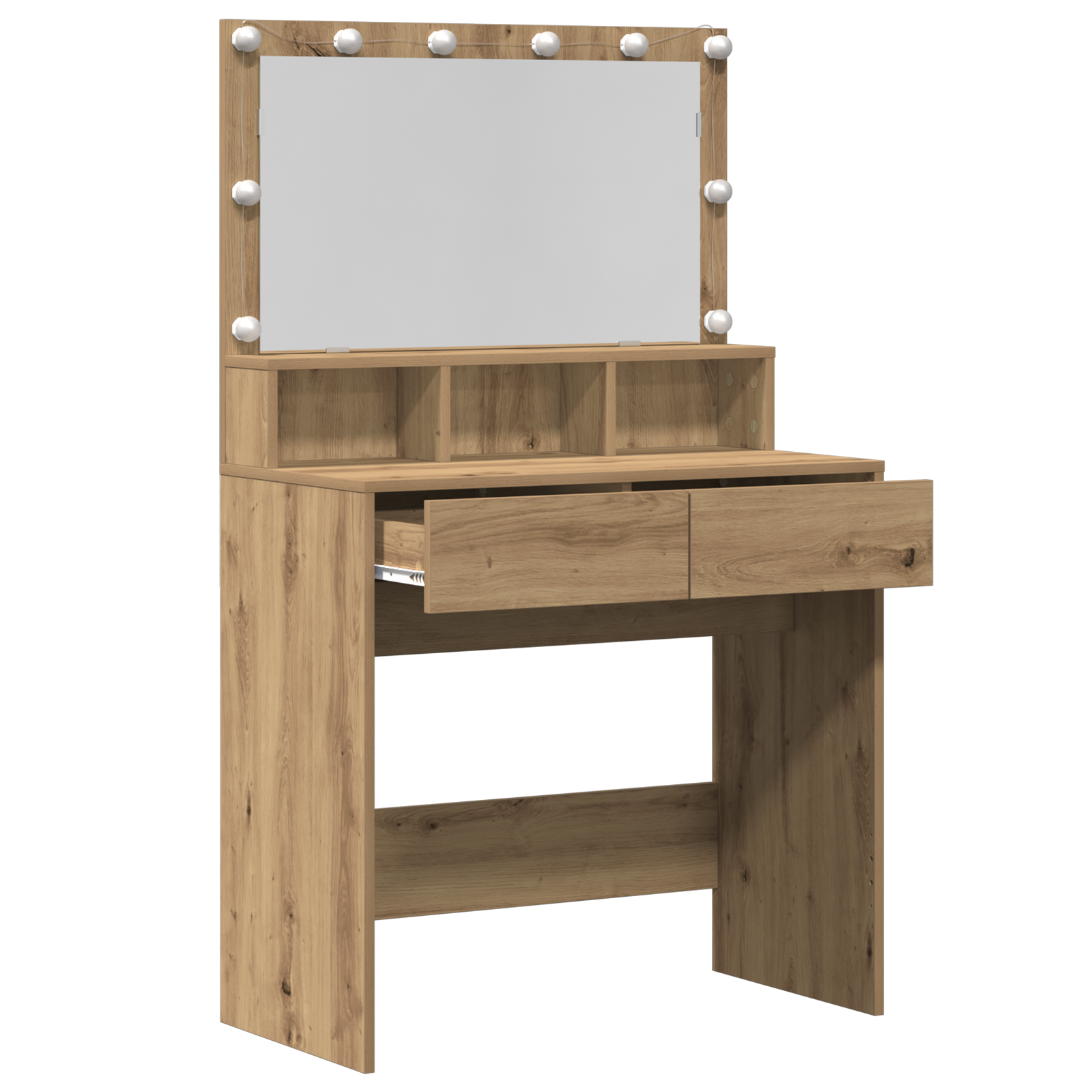 Table de Toilette chêne artisanal 80 x 41 x 134.5 cm - XIOS