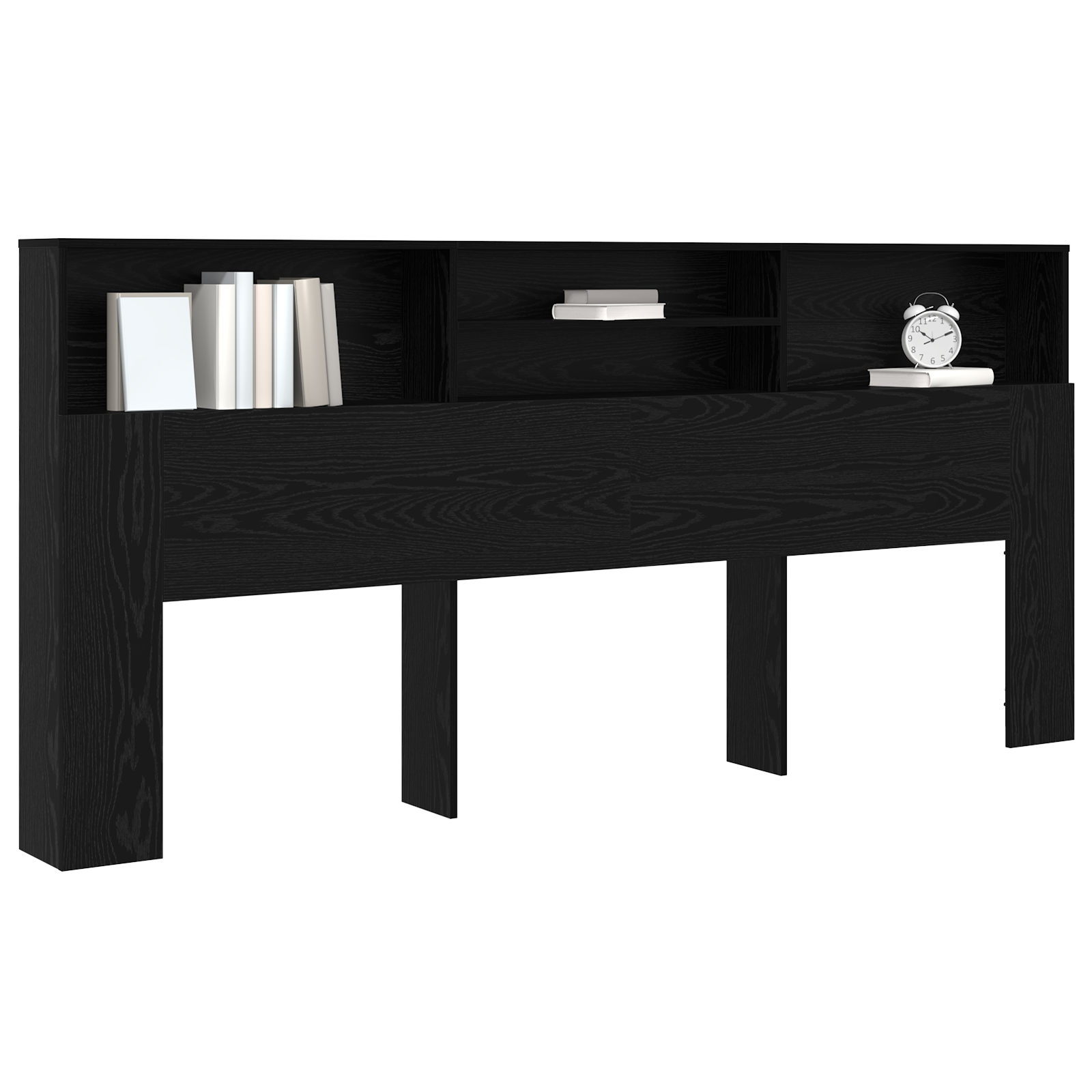 Cabinet de Tête de Lit Chêne noir 220 x 19 x 101,5 cm - XIOS