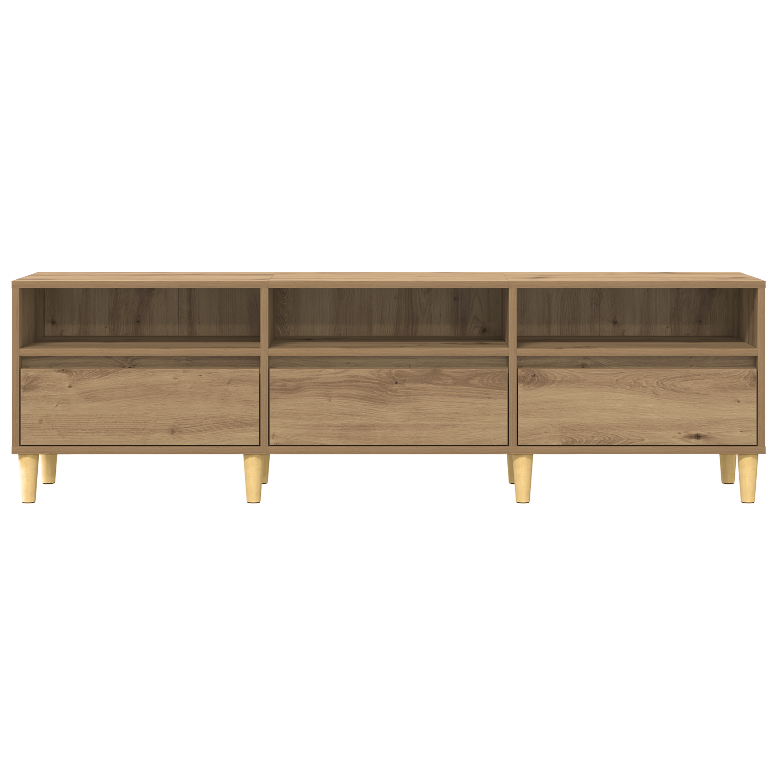 Meuble TV Chêne artisanal 150 x 30 x 45 cm Bois d'ingénierie - XIOS
