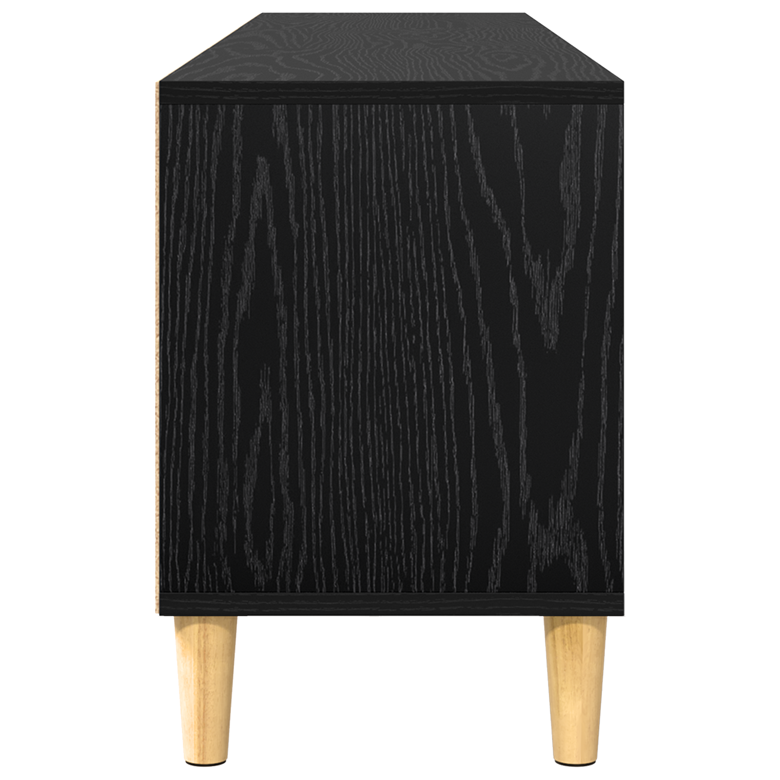 Meuble TV Chêne noir 150 x 30 x 45 cm Bois d'ingénierie - XIOS