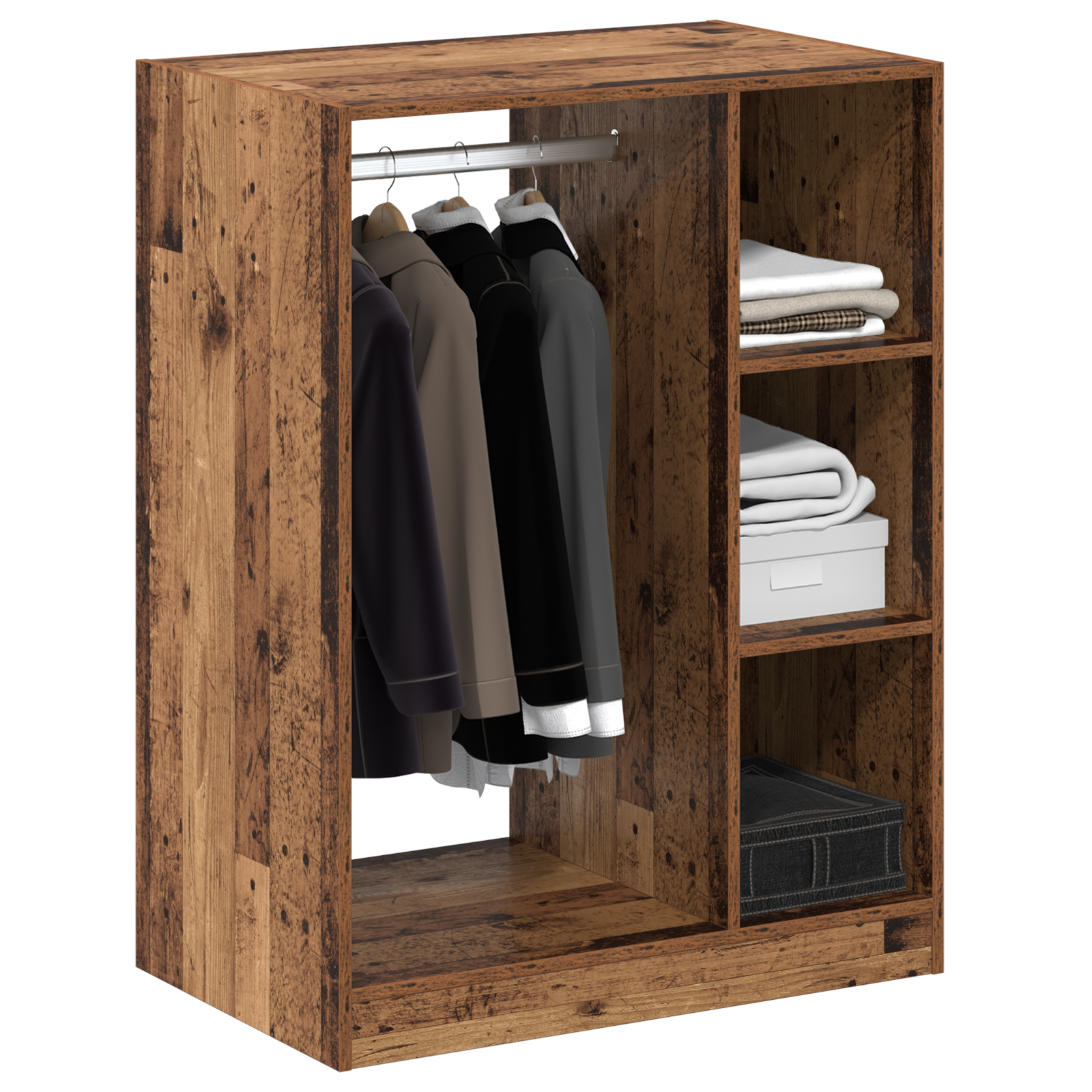 Armoire avec étagère avec stockage Bois ancien 77 x 48 x 102 cm - XIOS