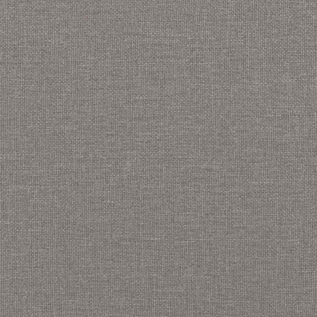 Lit à ressorts avec matelas Taupe 200 x 200 cm tissu - XIOS