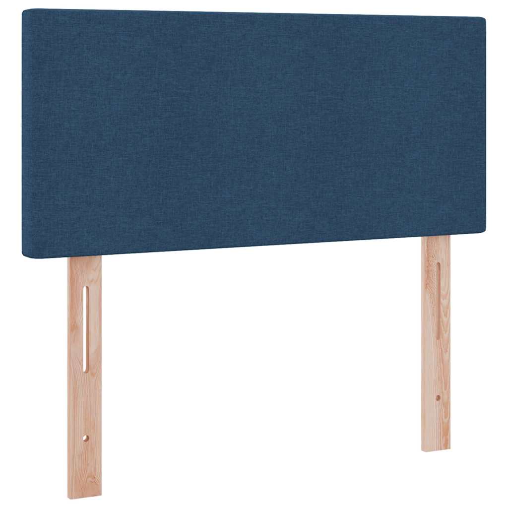 Lit avec rangement et matelas Bleu 100 x 200 cm Velours - XIOS