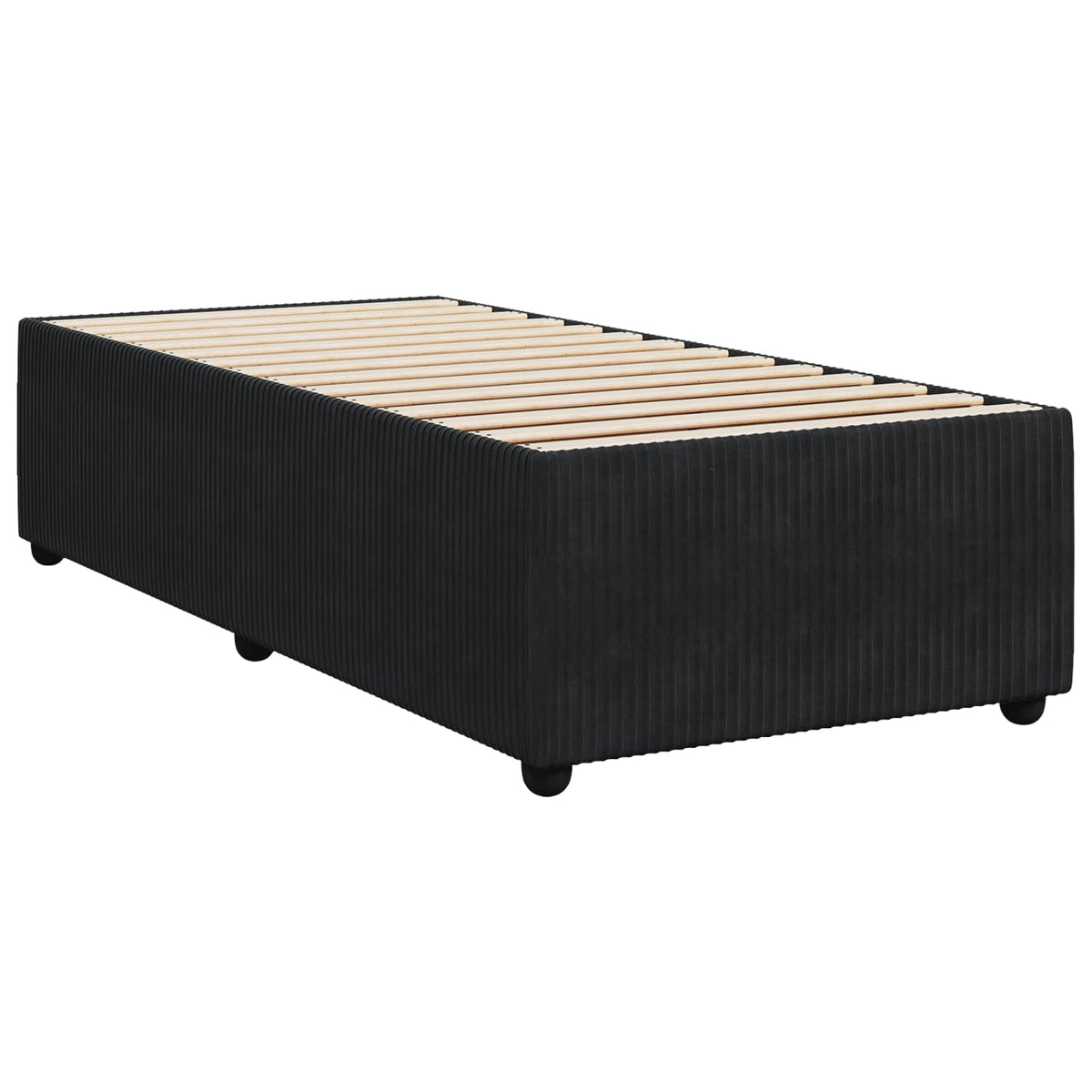 Lit boxspring avec matelas Noir 80 x 200 cm Velours - XIOS