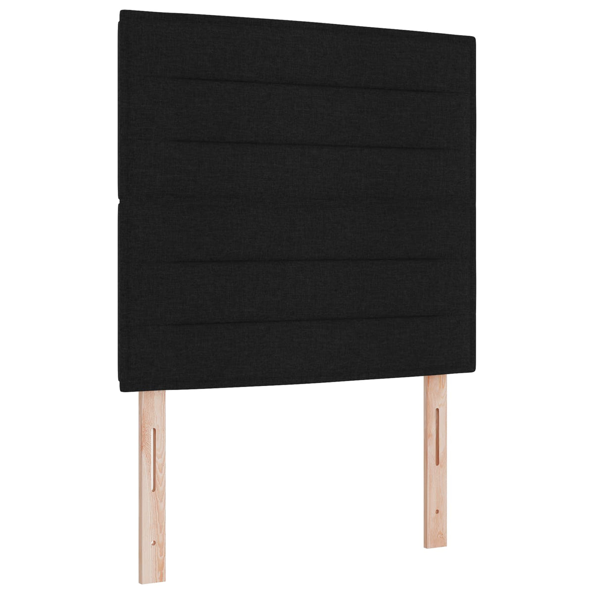 Lit boxspring LED avec matelas Noir 90 x 200 cm Tissu - XIOS