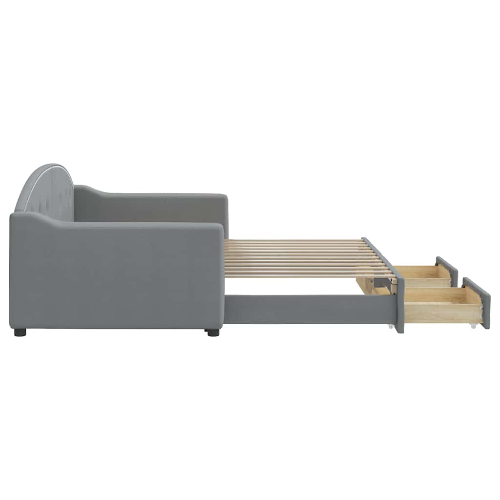 Lit de jour avec gigogne et tiroirs sans matelas 90x200 cm - XIOS
