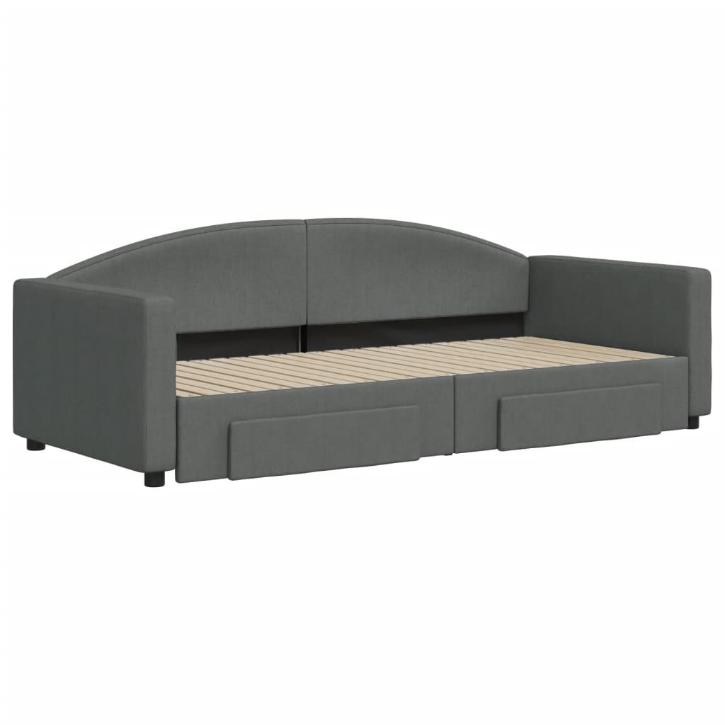 Lit de jour avec gigogne et tiroirs sans matelas 90x200 cm - XIOS
