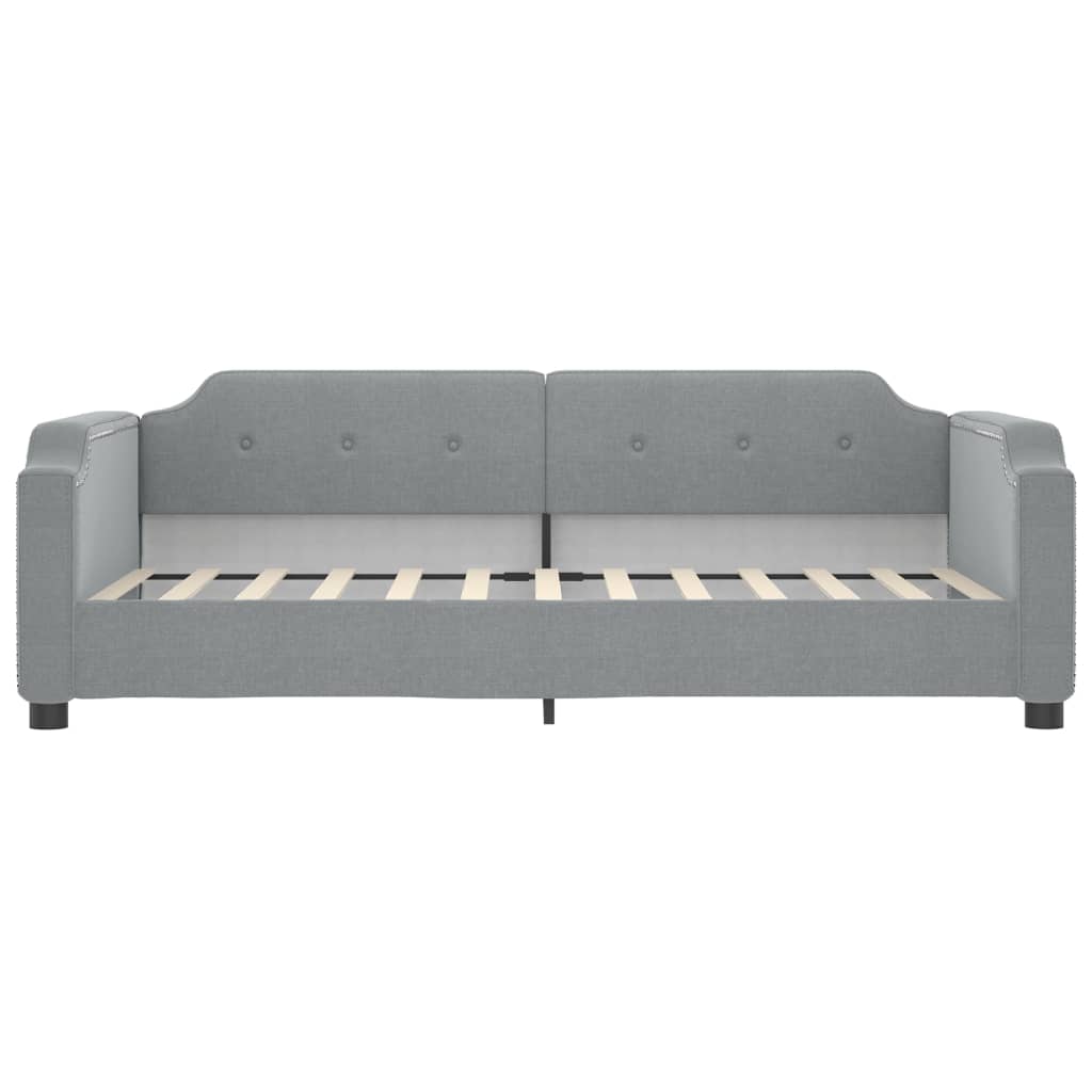 Lit de jour avec gigogne sans matelas gris clair 80x200 cm - XIOS