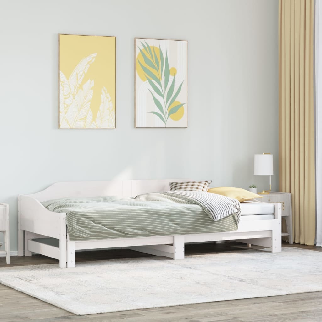 Lit de jour et lit gigogne sans matelas 90x200 cm bois massif - XIOS