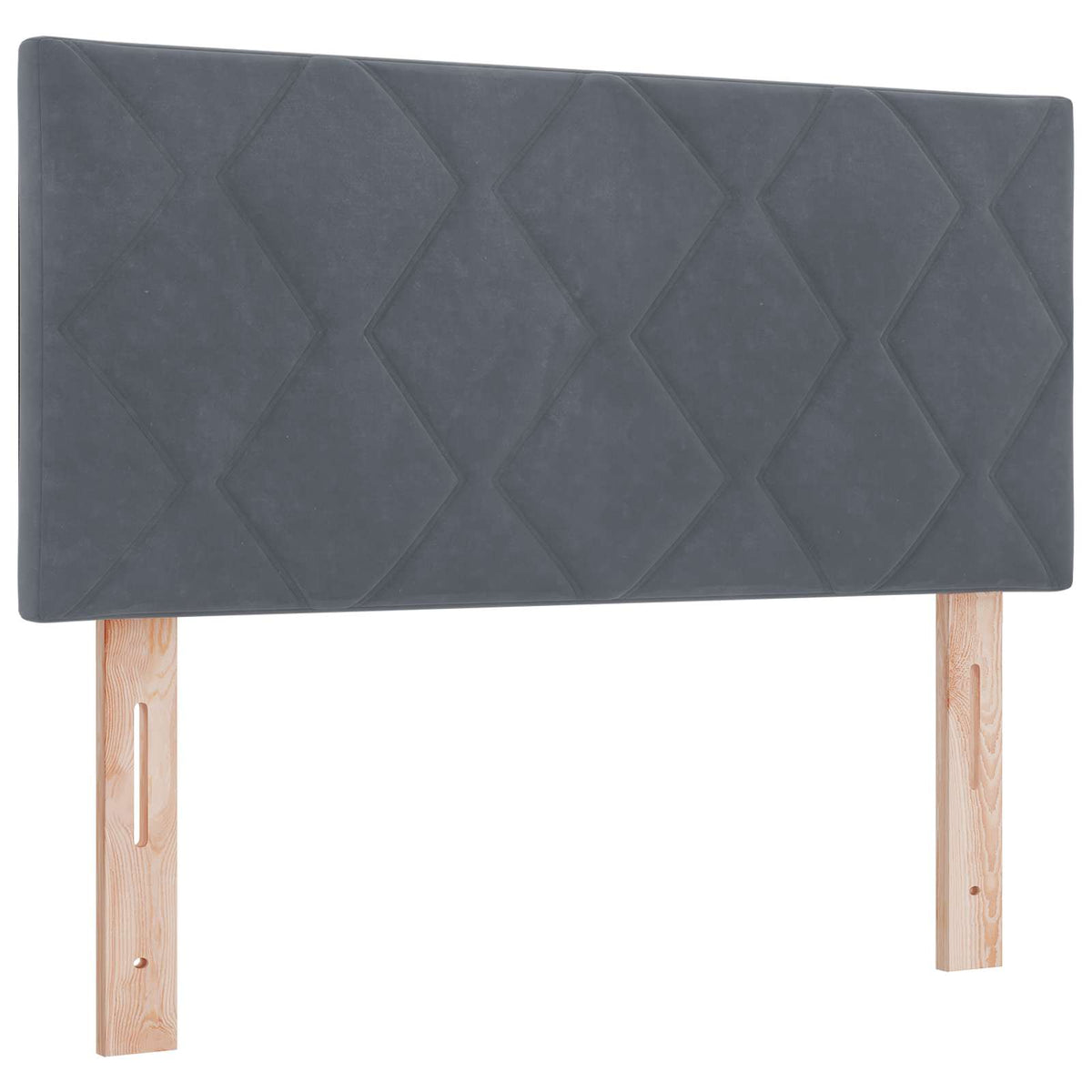 Lit de Rangement Gris foncé 90 x 200 cm Velours - XIOS