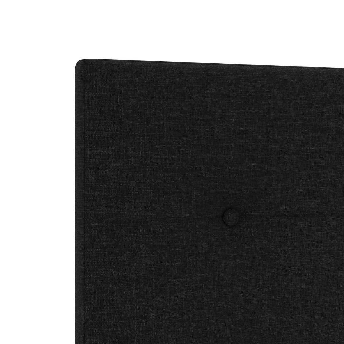 Lit de rangement LED avec matelas Noir 90 x 200 cm Tissu - XIOS
