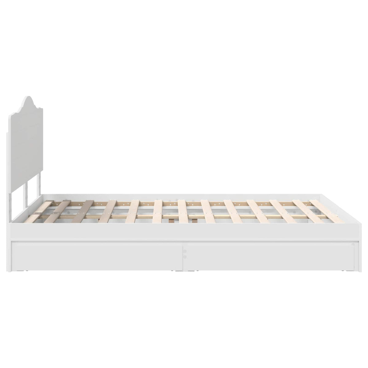 Lit de Rangement Réglable Blanc 160 x 200 cm Bois d’ingénierie - XIOS