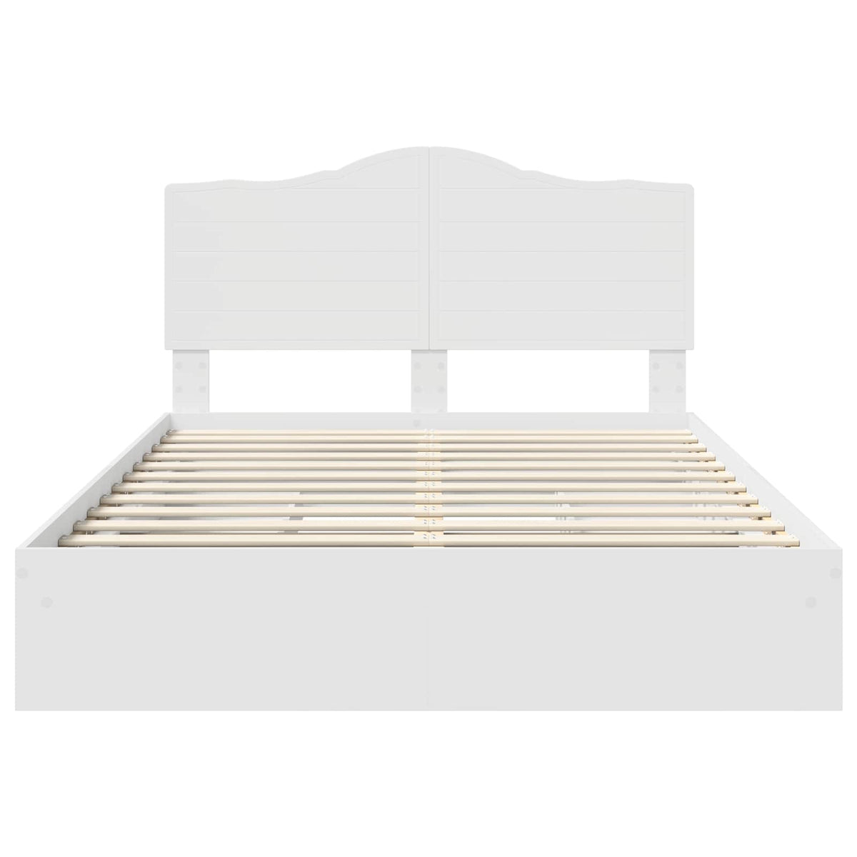 Lit de Rangement Réglable Blanc 160 x 200 cm Bois d’ingénierie - XIOS