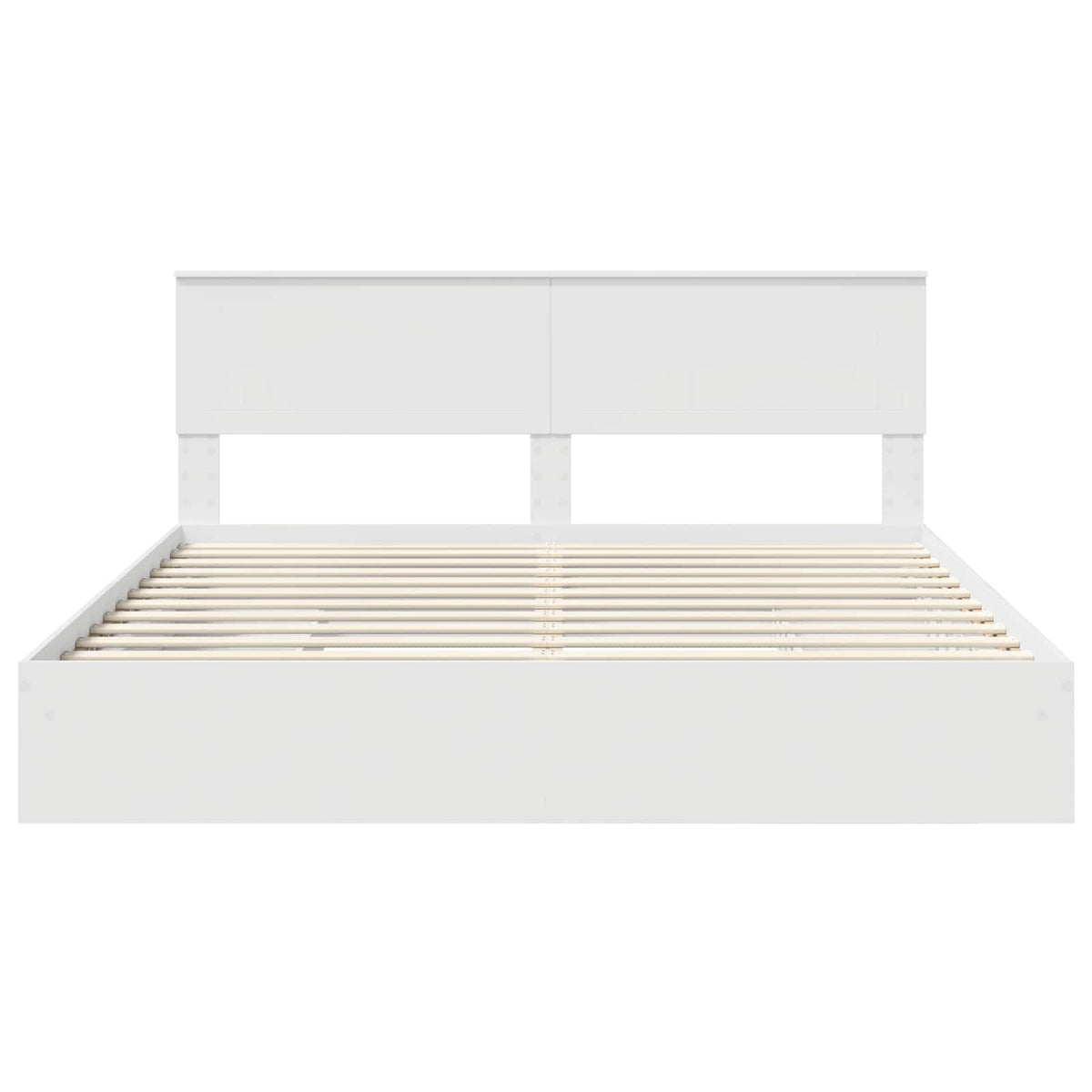Lit de Rangement Réglable Blanc 180 x 200 cm Bois d’ingénierie - XIOS