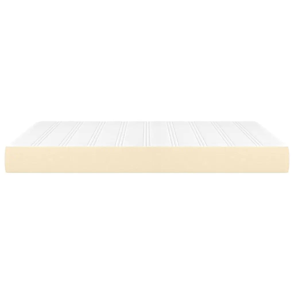 Matelas de lit à ressorts ensachés fermeté moyenne Crème 140x190x20 cm Tissu - XIOS