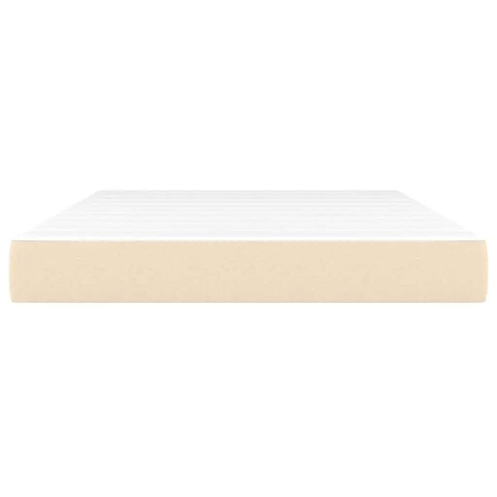 Matelas de lit à ressorts ensachés fermeté moyenne Crème 140x190x20 cm Tissu - XIOS