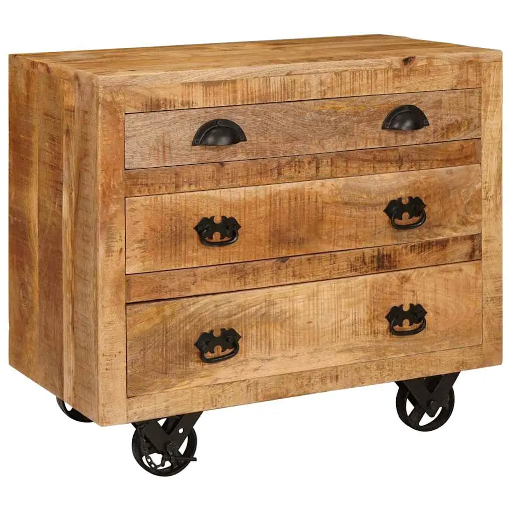 Meuble d’appoint Marron 70 x 38 x 63 cm bois de manguier massif - XIOS
